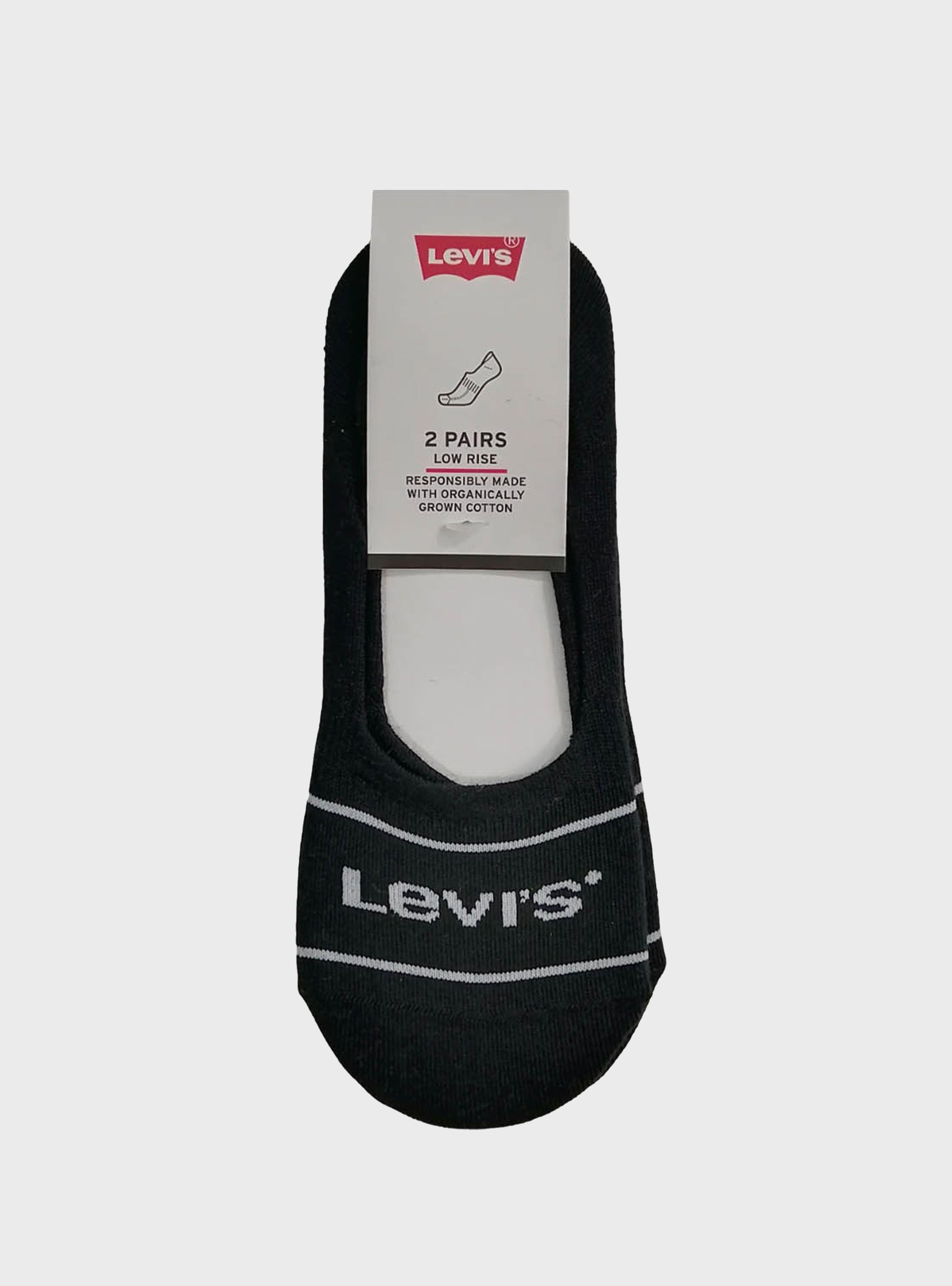 Levis 2-Pack Low Rise Sport Socks - Black