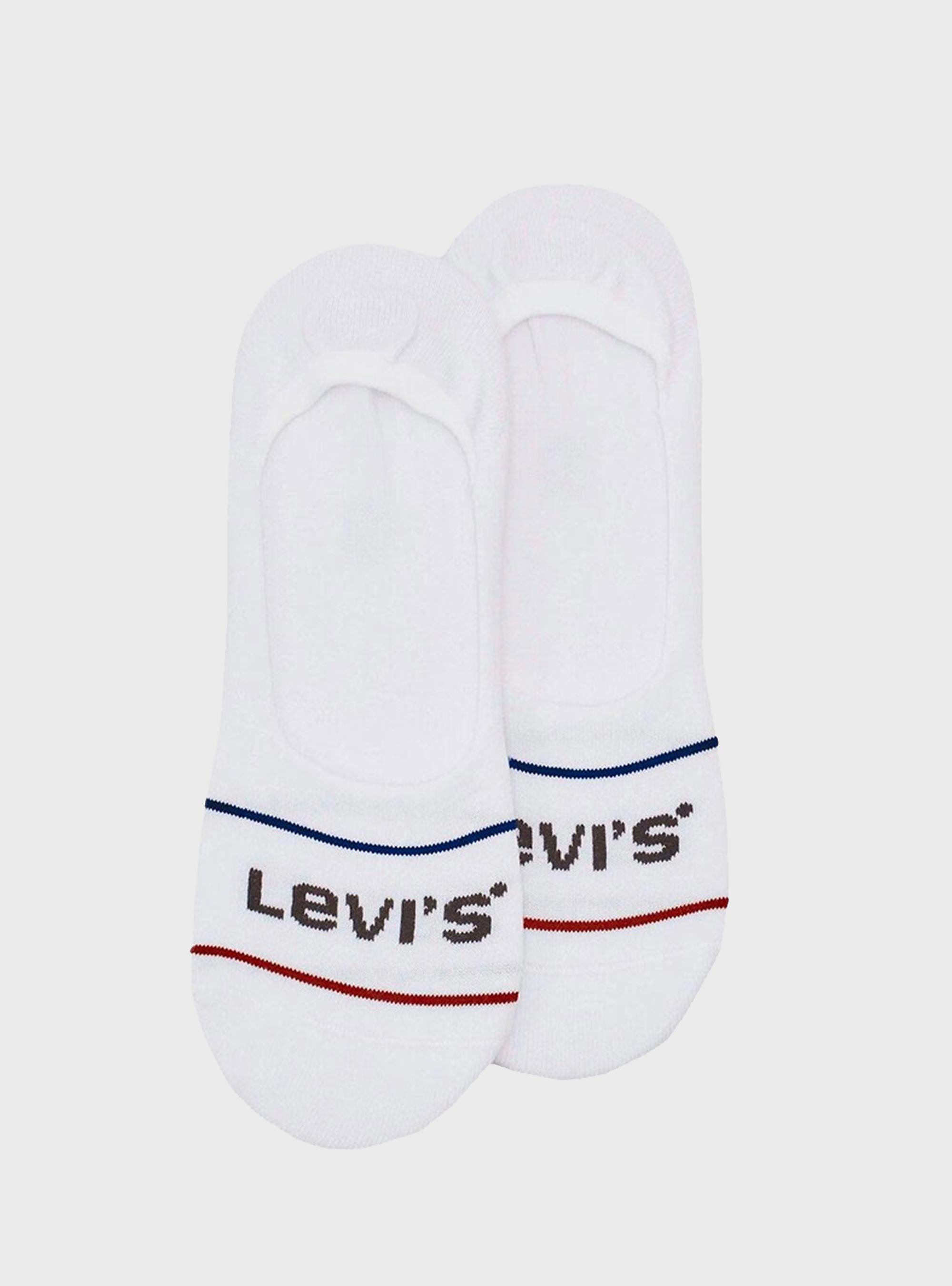 Levis 2-Pack Low Rise Sport Socks - White