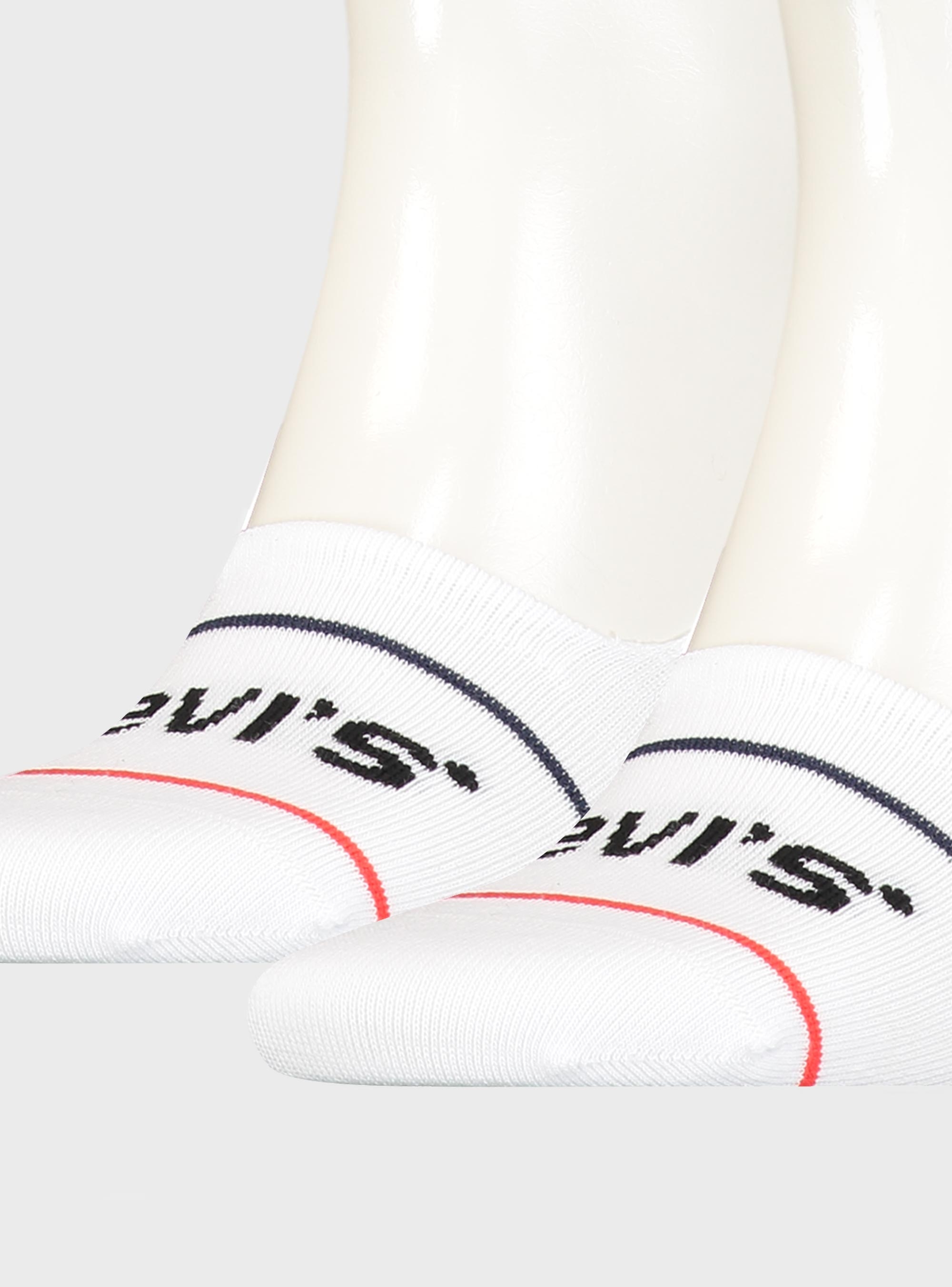 Levis 2-Pack Low Rise Sport Socks - White