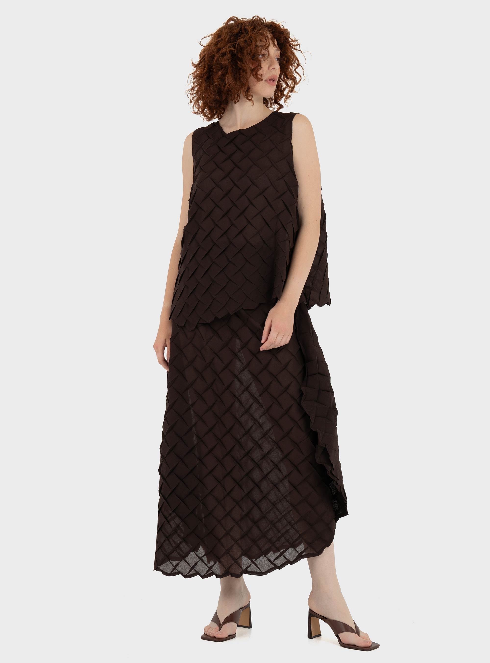 Mei Mei J Top - Brown