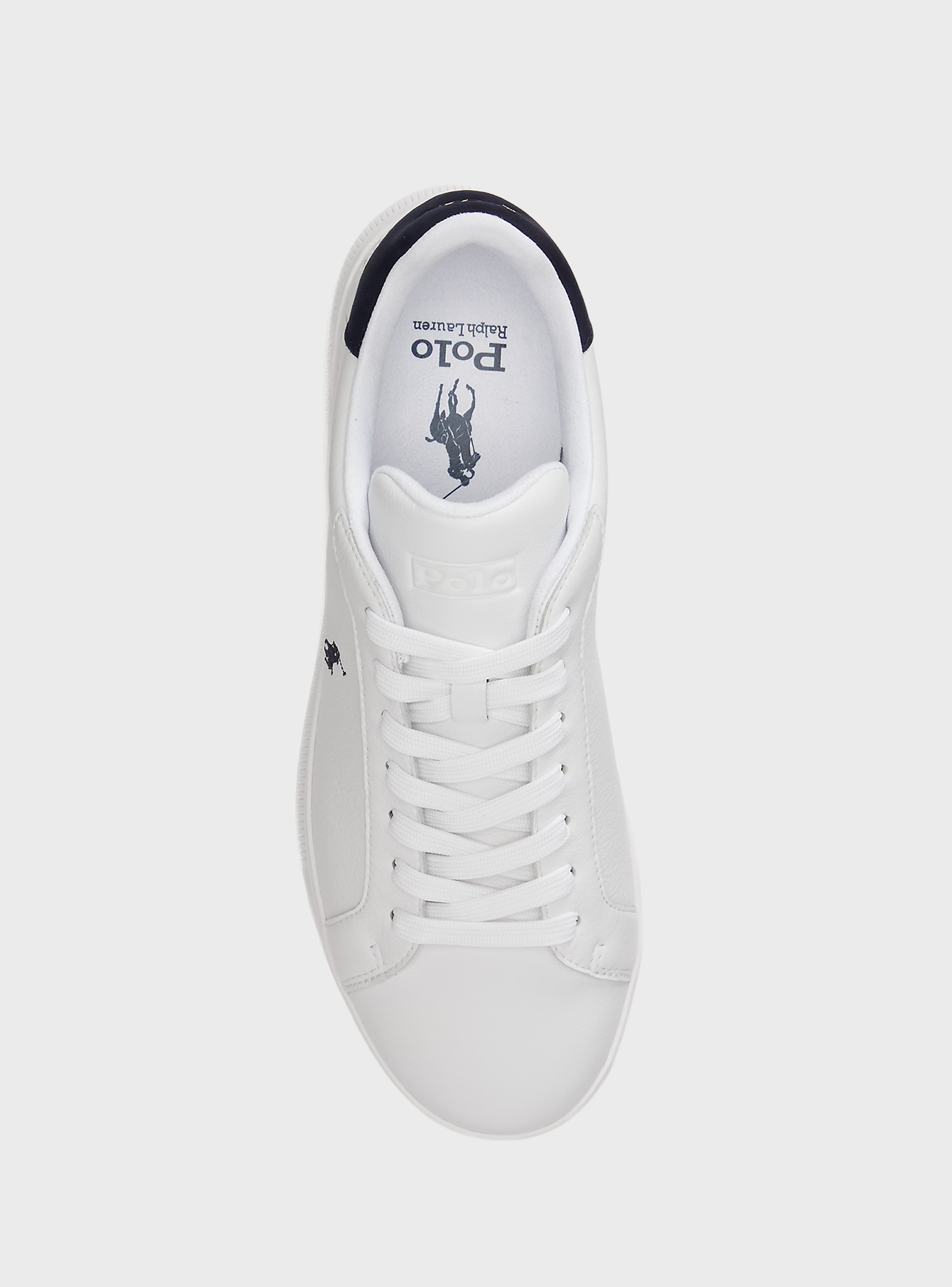 Polo Ralph Lauren Heritage Court Ii Leather Trainers - White