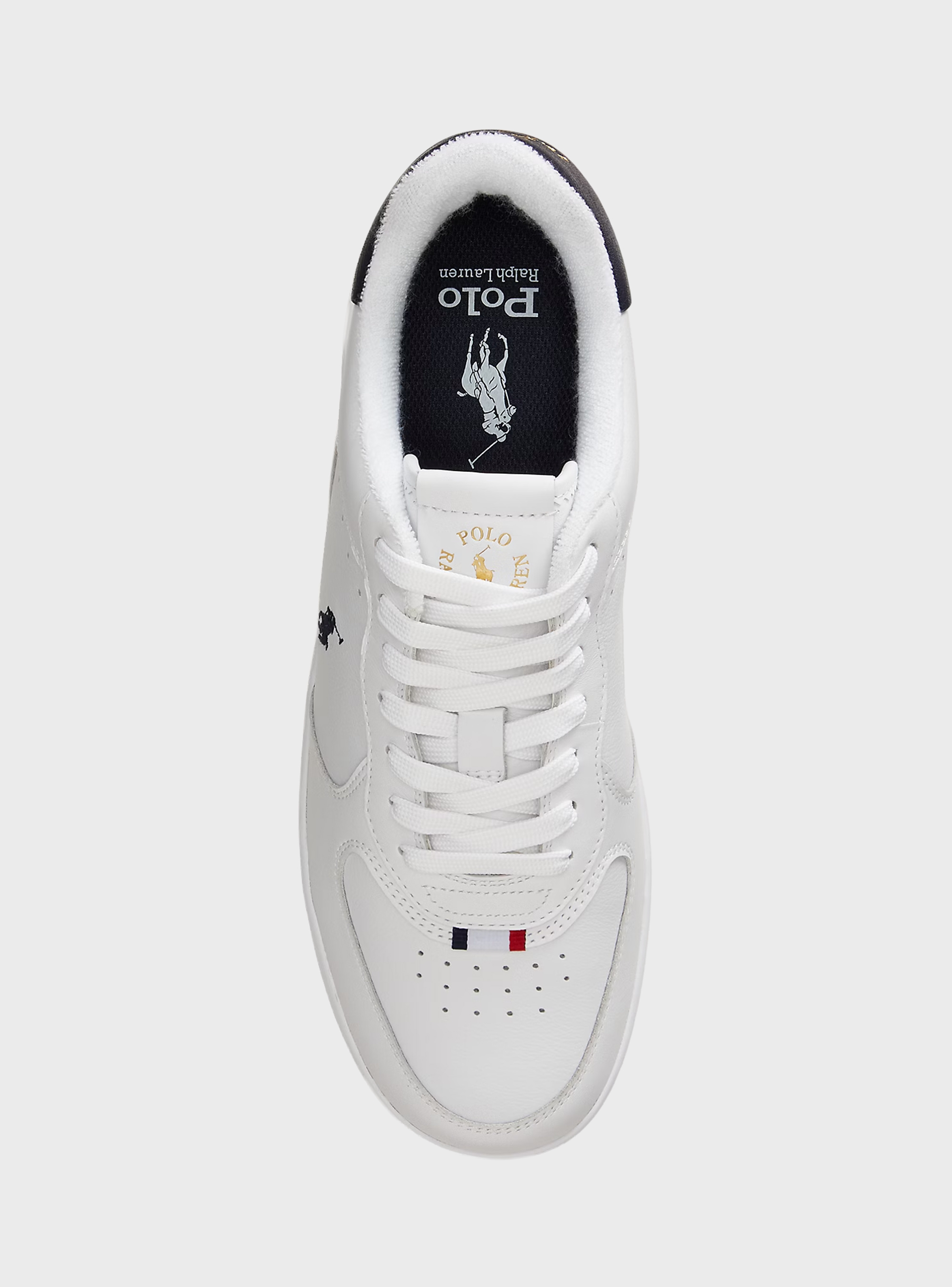 Polo Ralph Lauren Masters Court Leather Trainers - White