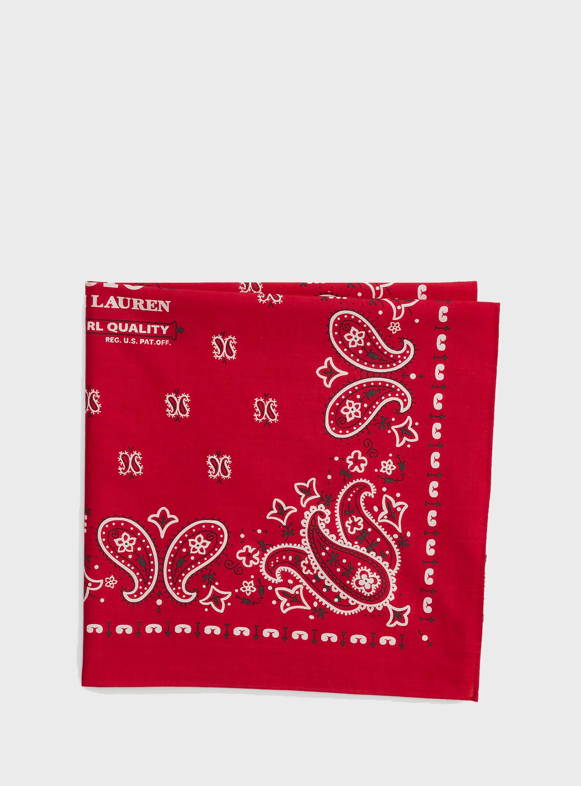 Polo Ralph Lauren Logo Cotton Bandanna - Red