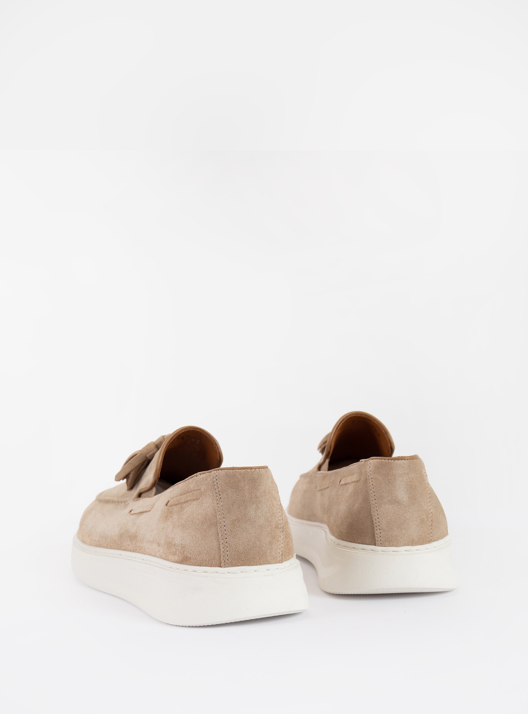 Riviera Suede Tassel Loafers - Dark Beige