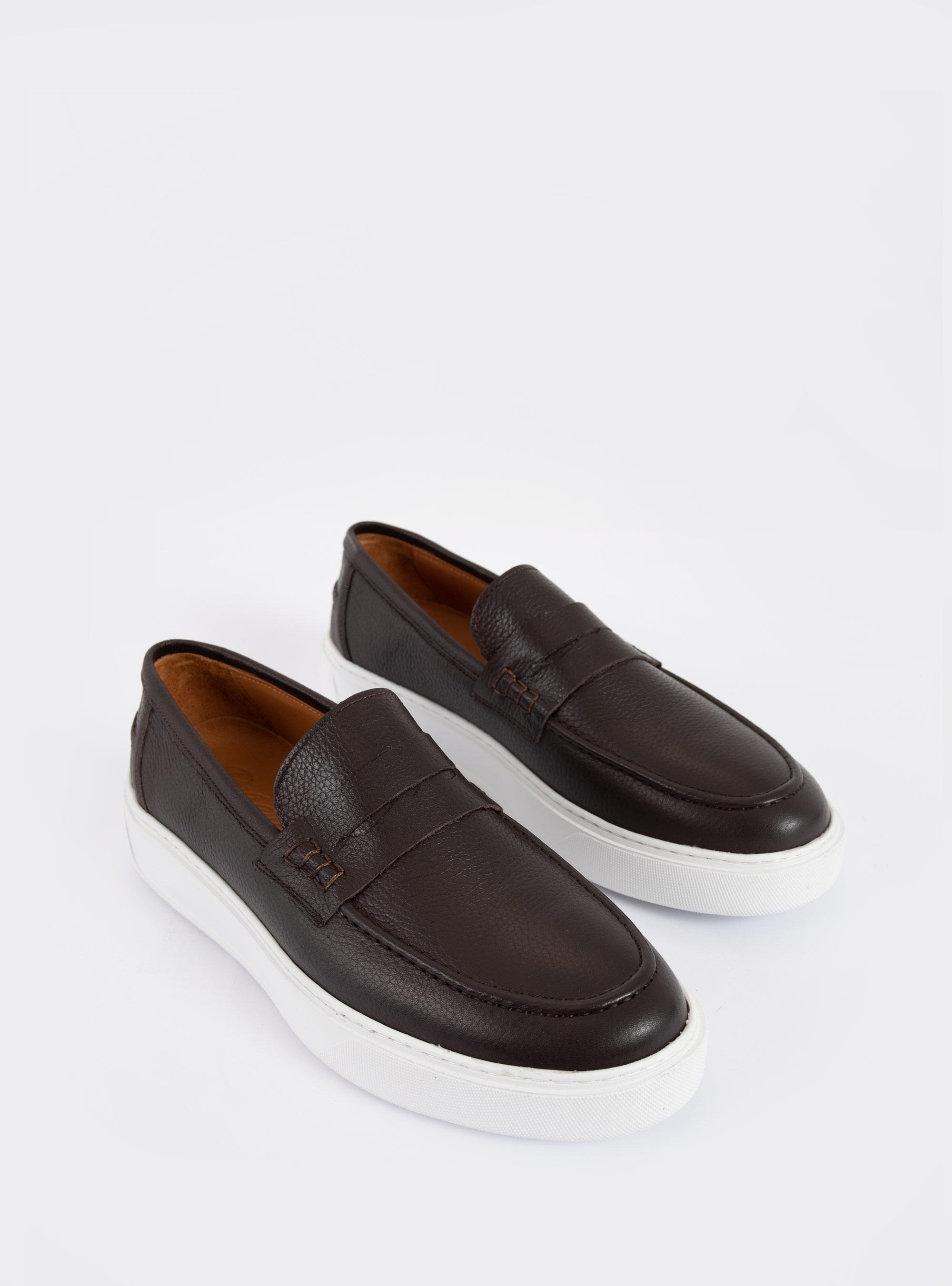 Riviera Penny Loafers - Dark Brown