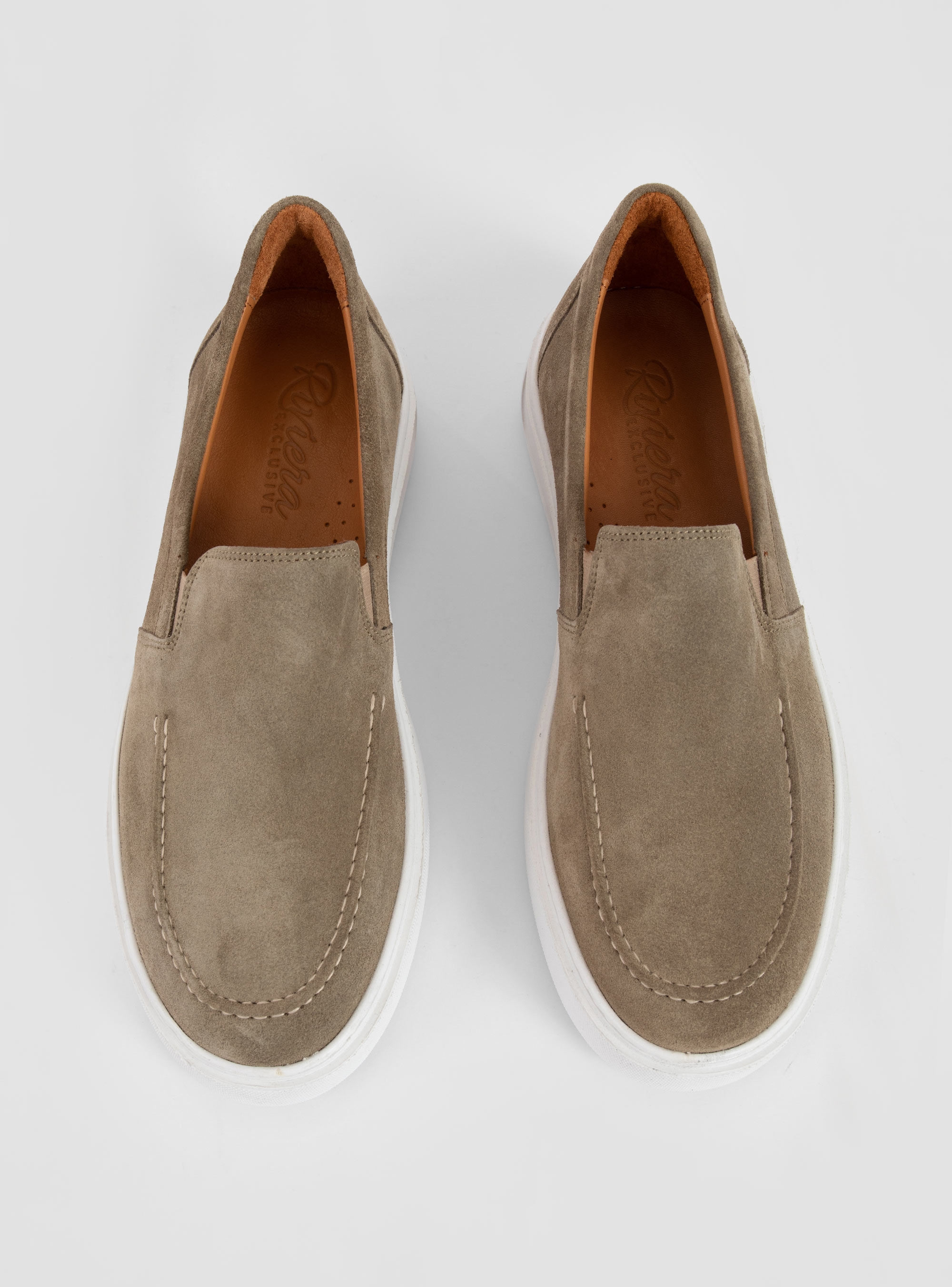 Riviera Suede Loafers - Beige