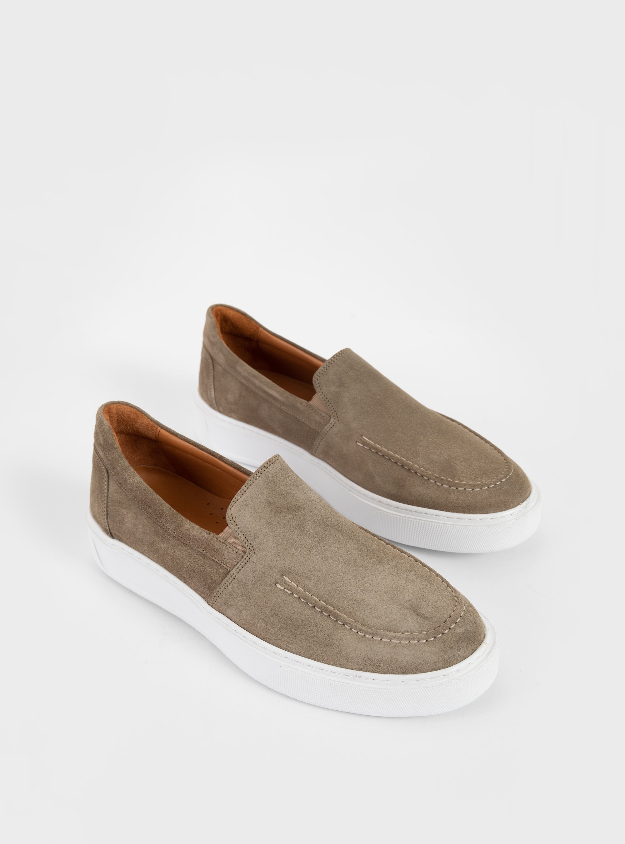 Riviera Suede Loafers - Beige