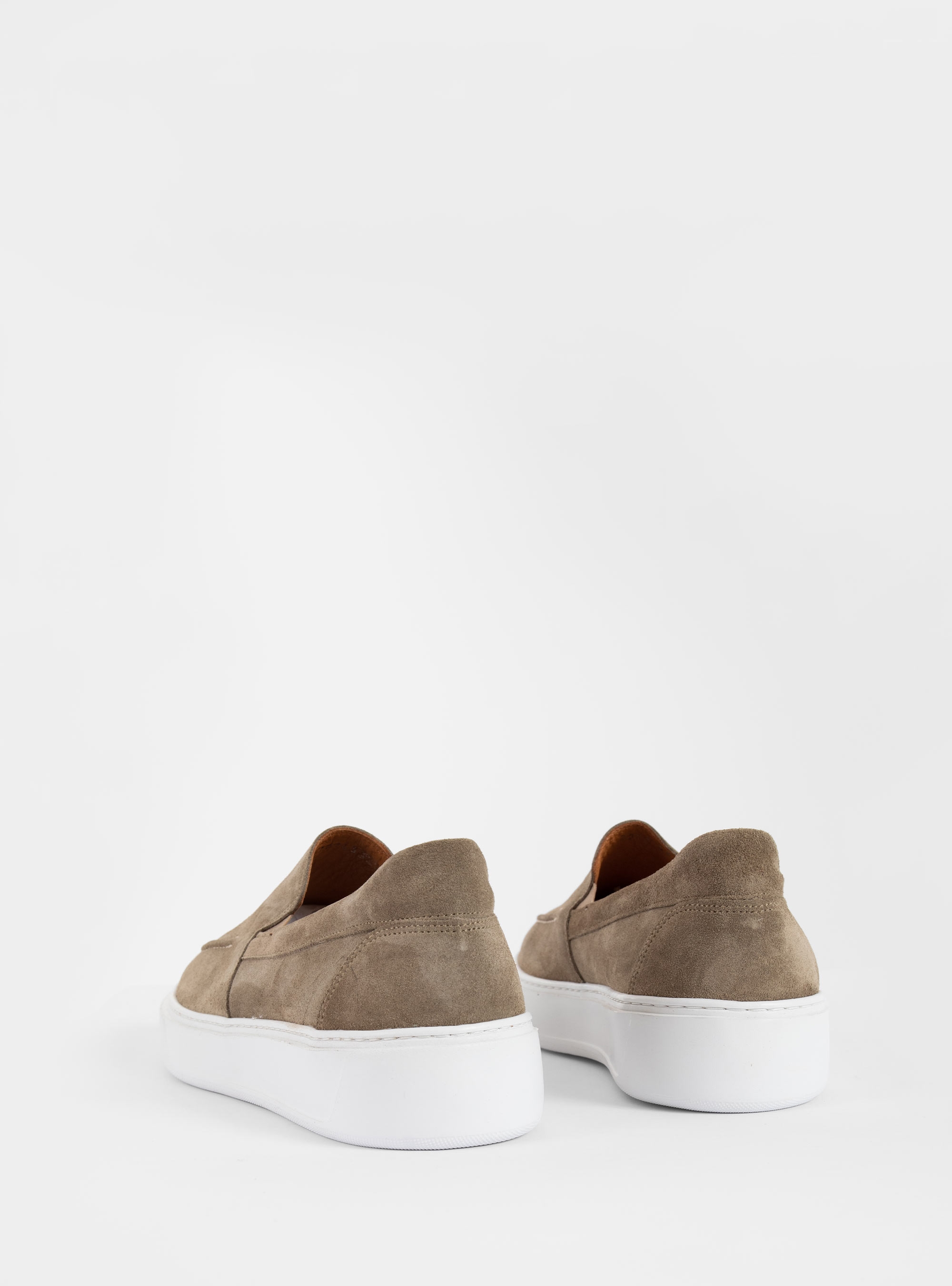 Riviera Suede Loafers - Beige