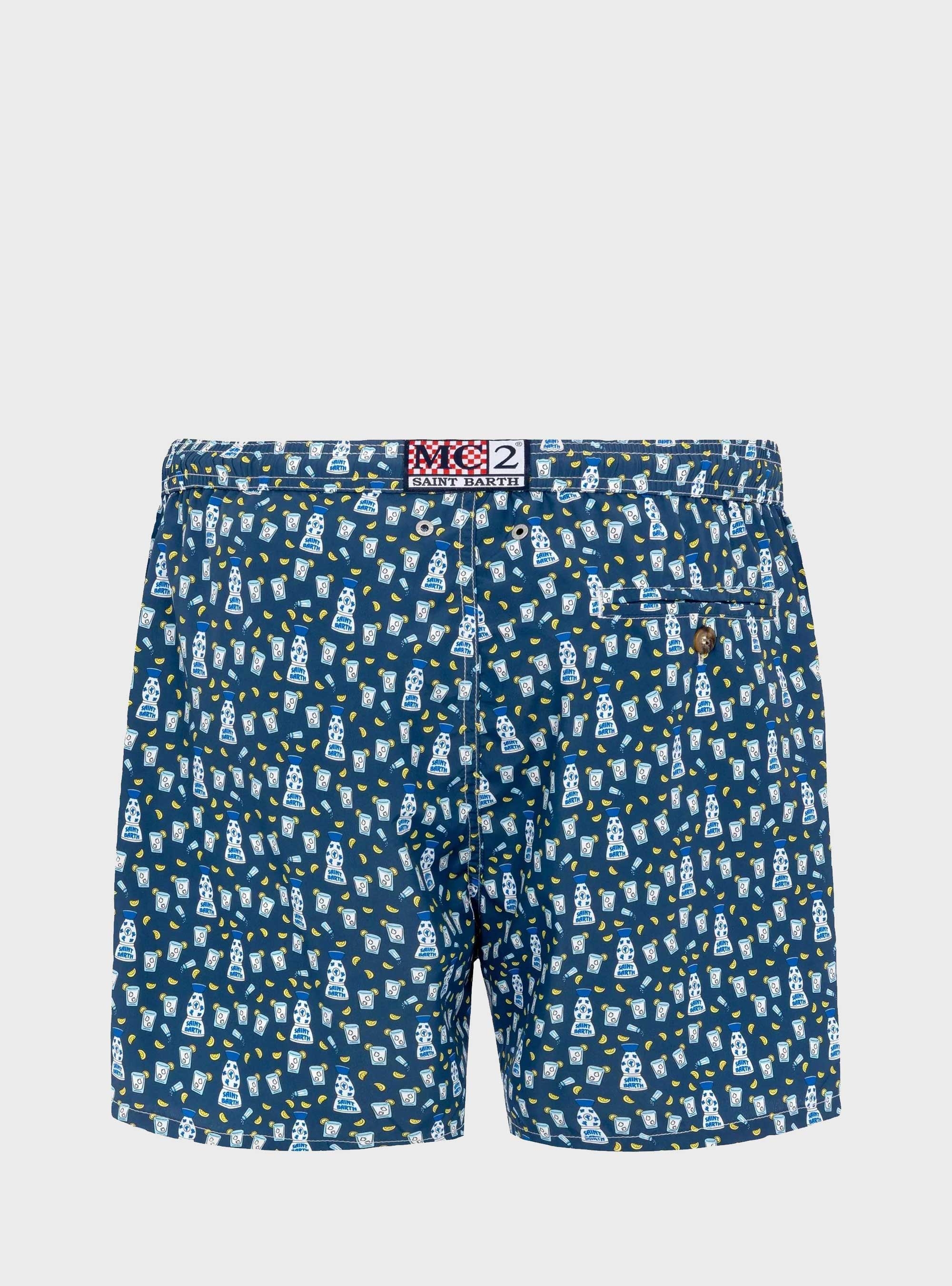 MC2 Saint Barth Lighting Micro Fantasy Swimshorts Tequila Classic 61 - Blue