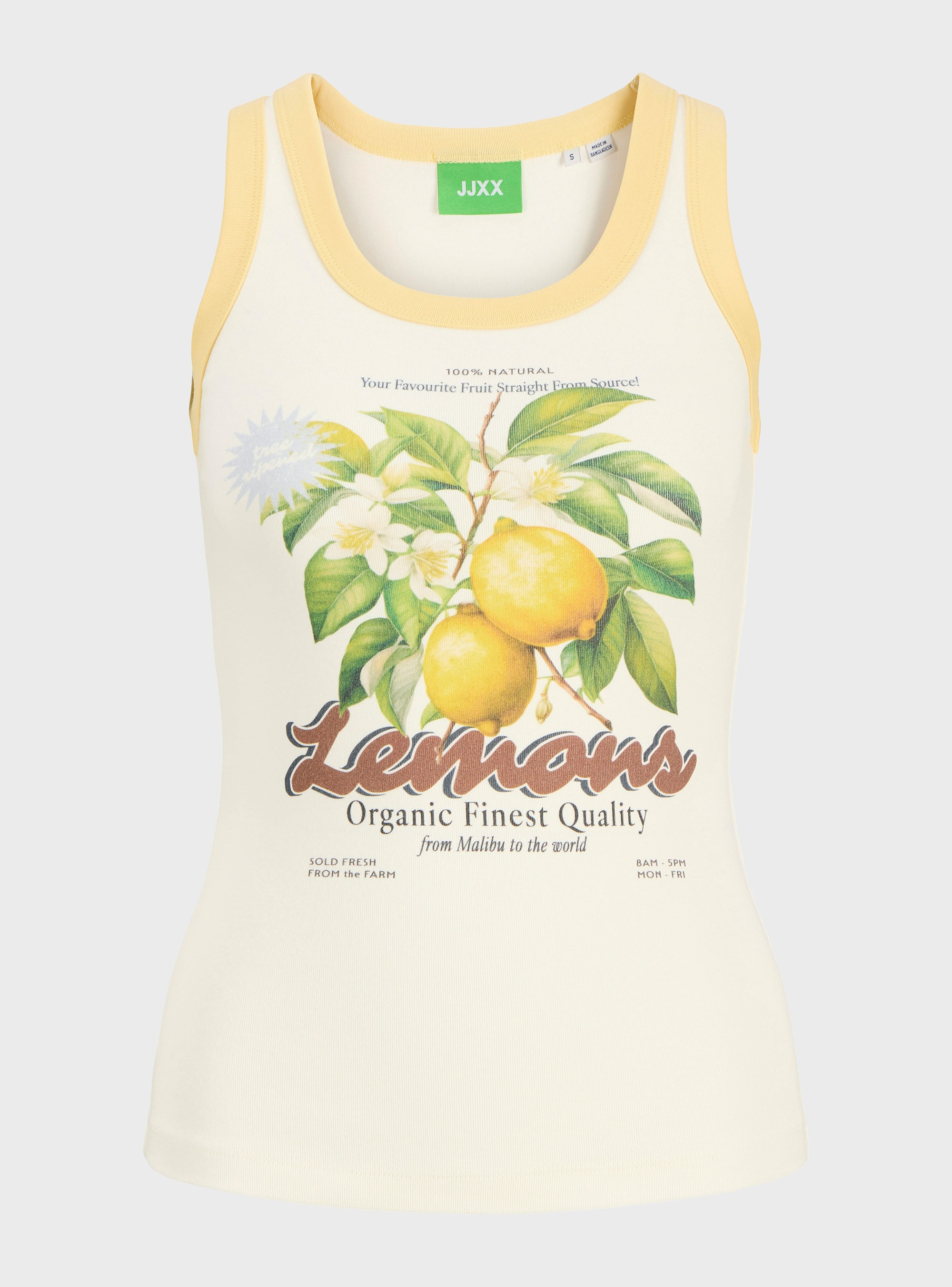 JJXX Hilda Print Tank Top - Yellow