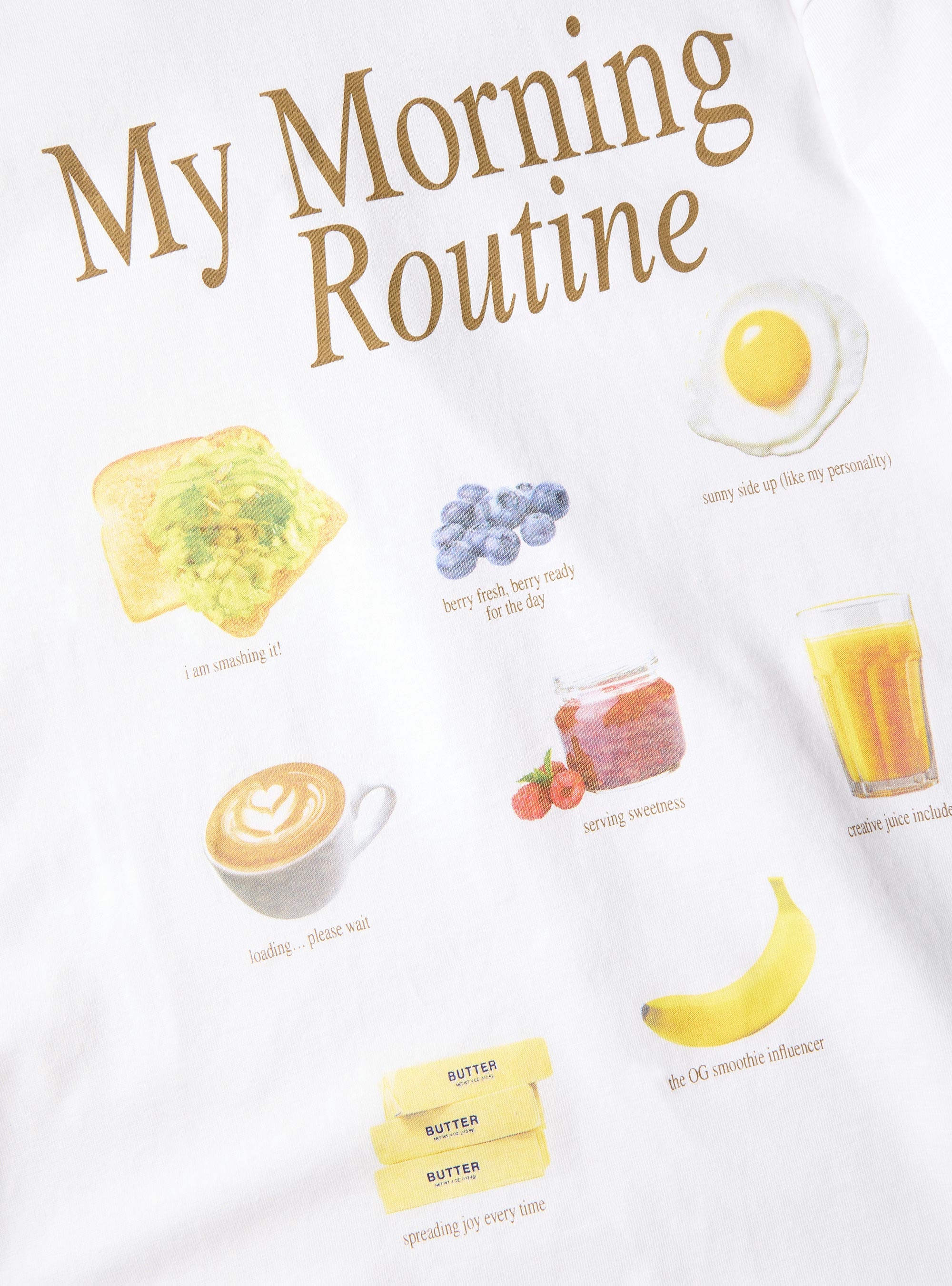 JJXX Collage Relaxed Print Tee - Yellow