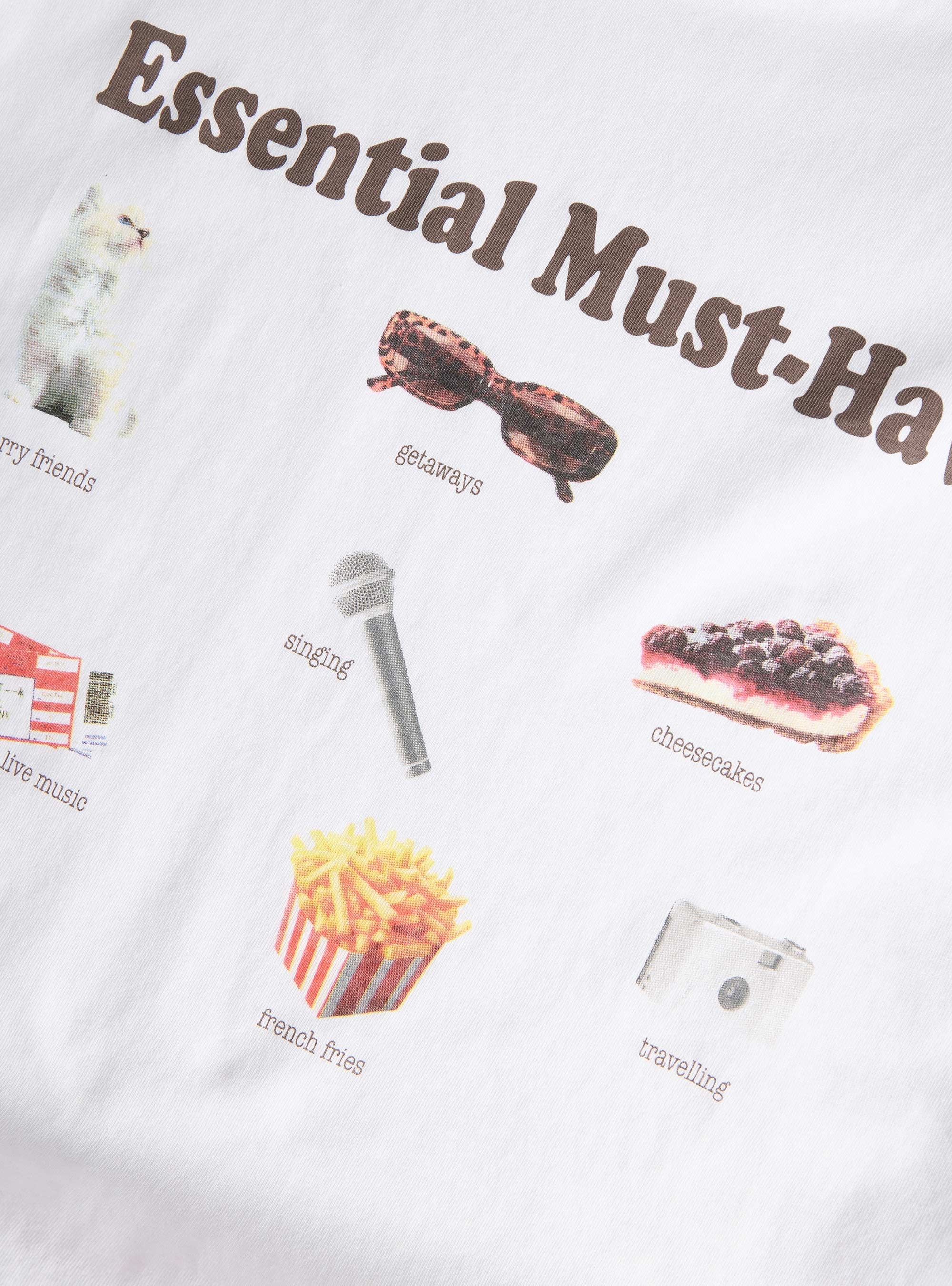 JJXX Collage Relaxed Print Tee - Brown