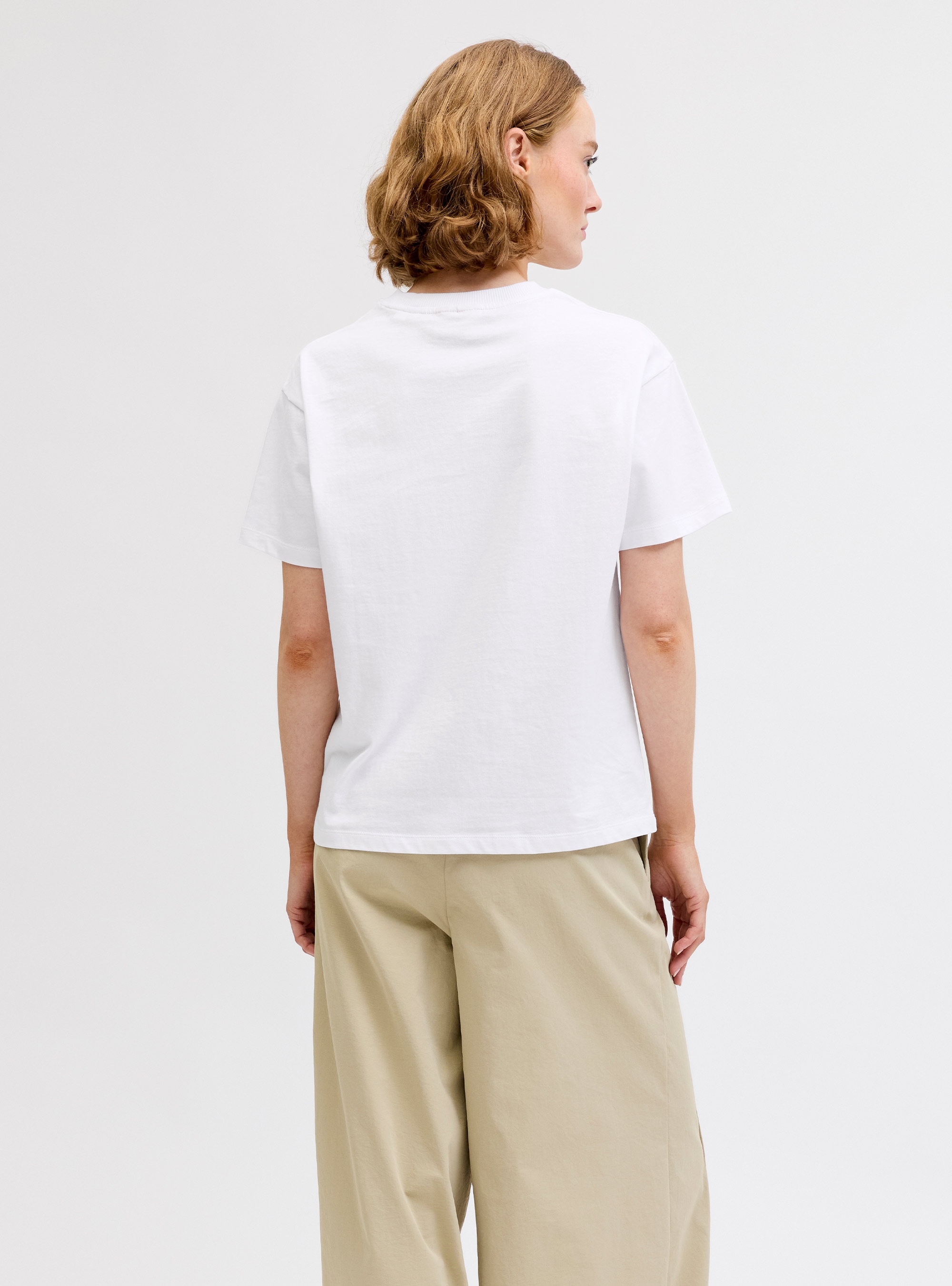 JJXX Collage Relaxed Print Tee - Brown