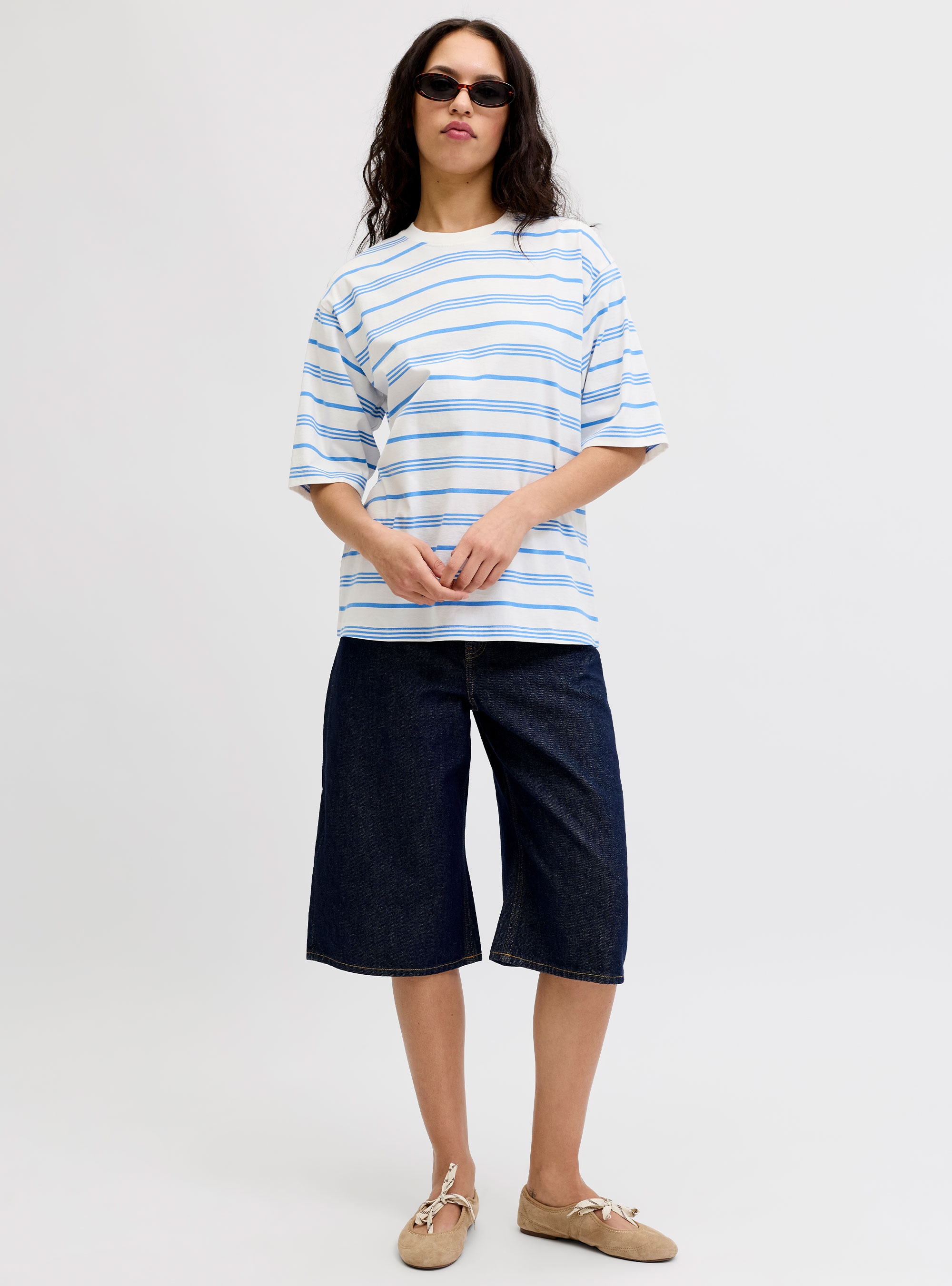 JJXX Raya Loose Tee - Sky Blue