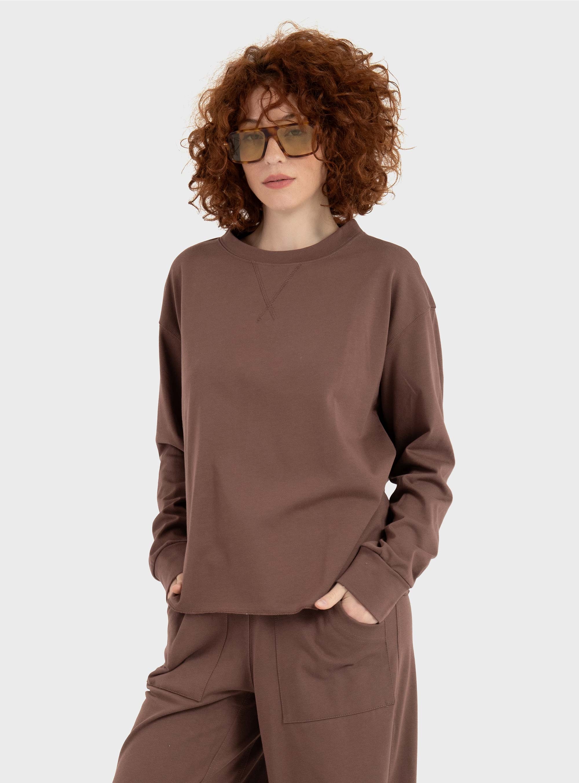 Four Minds Relaxed Fit Sweater - Brown