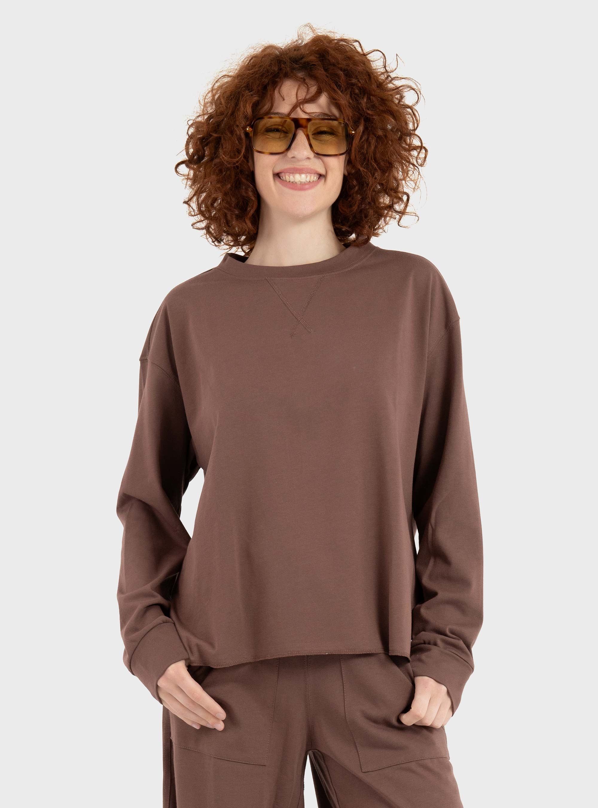 Four Minds Relaxed Fit Sweater - Brown