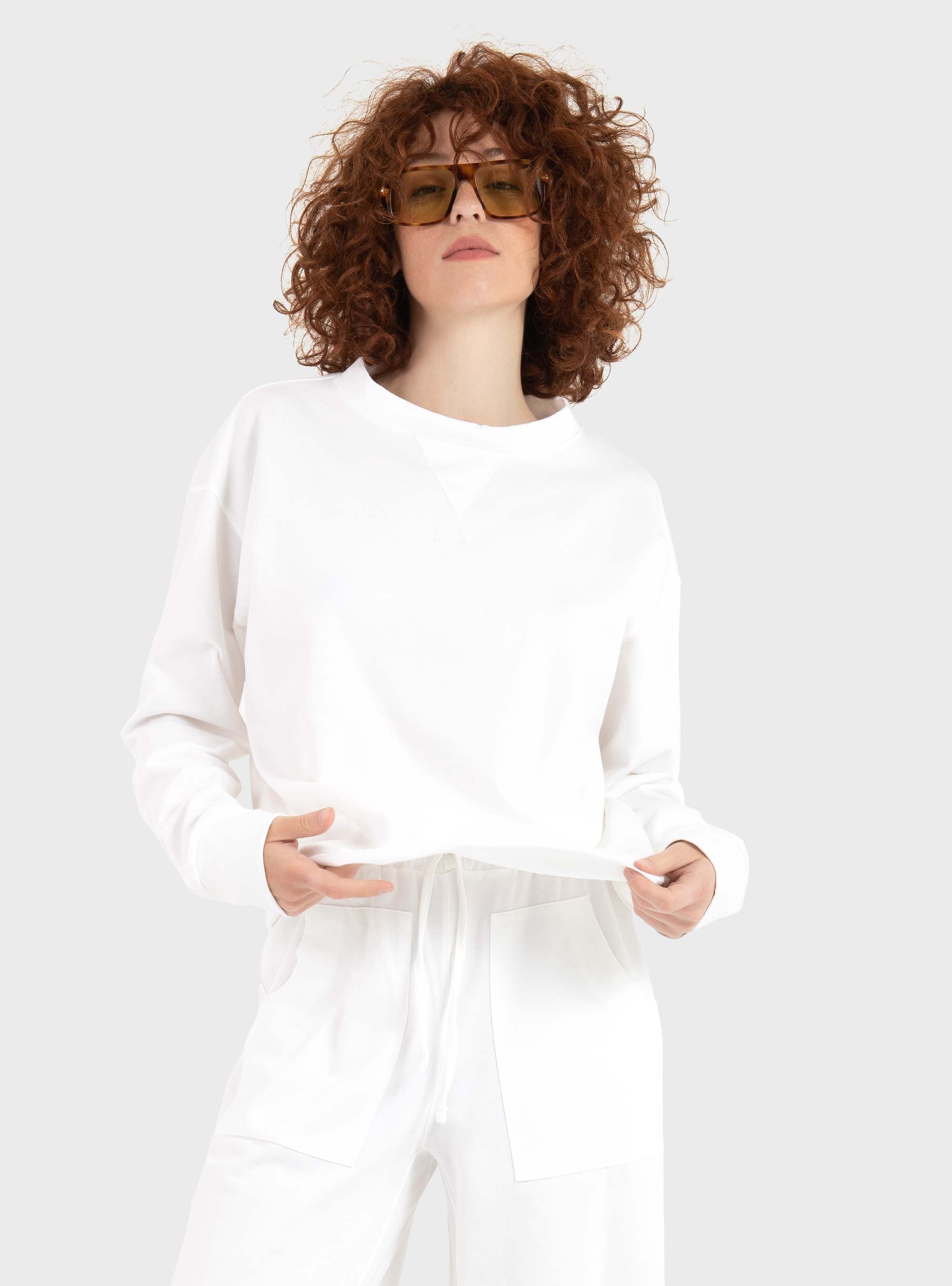 Four Minds Relaxed Fit Sweater - White