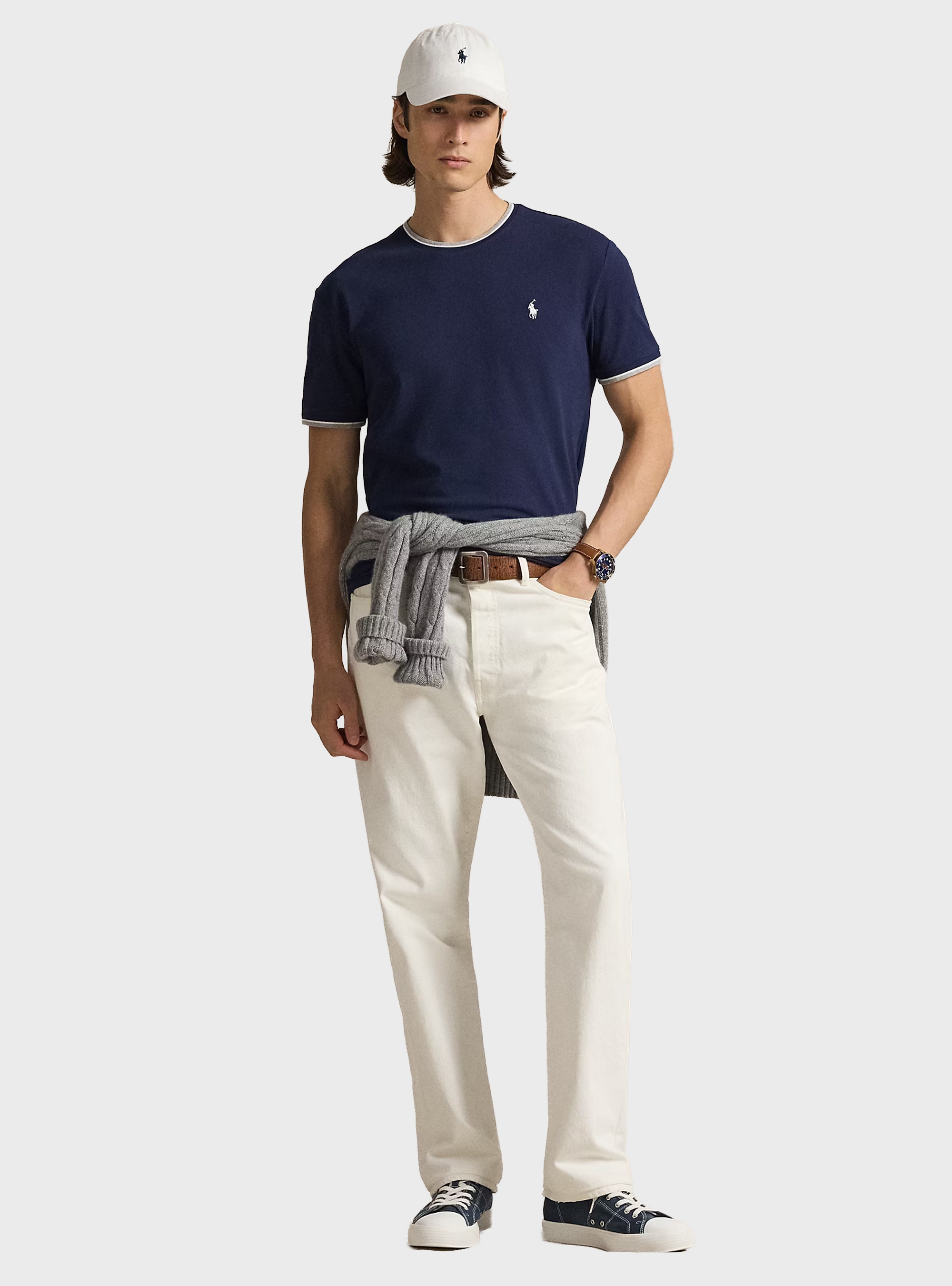 Polo Ralph Lauren Classic Fit Stretch Mesh T-Shirt - Navy