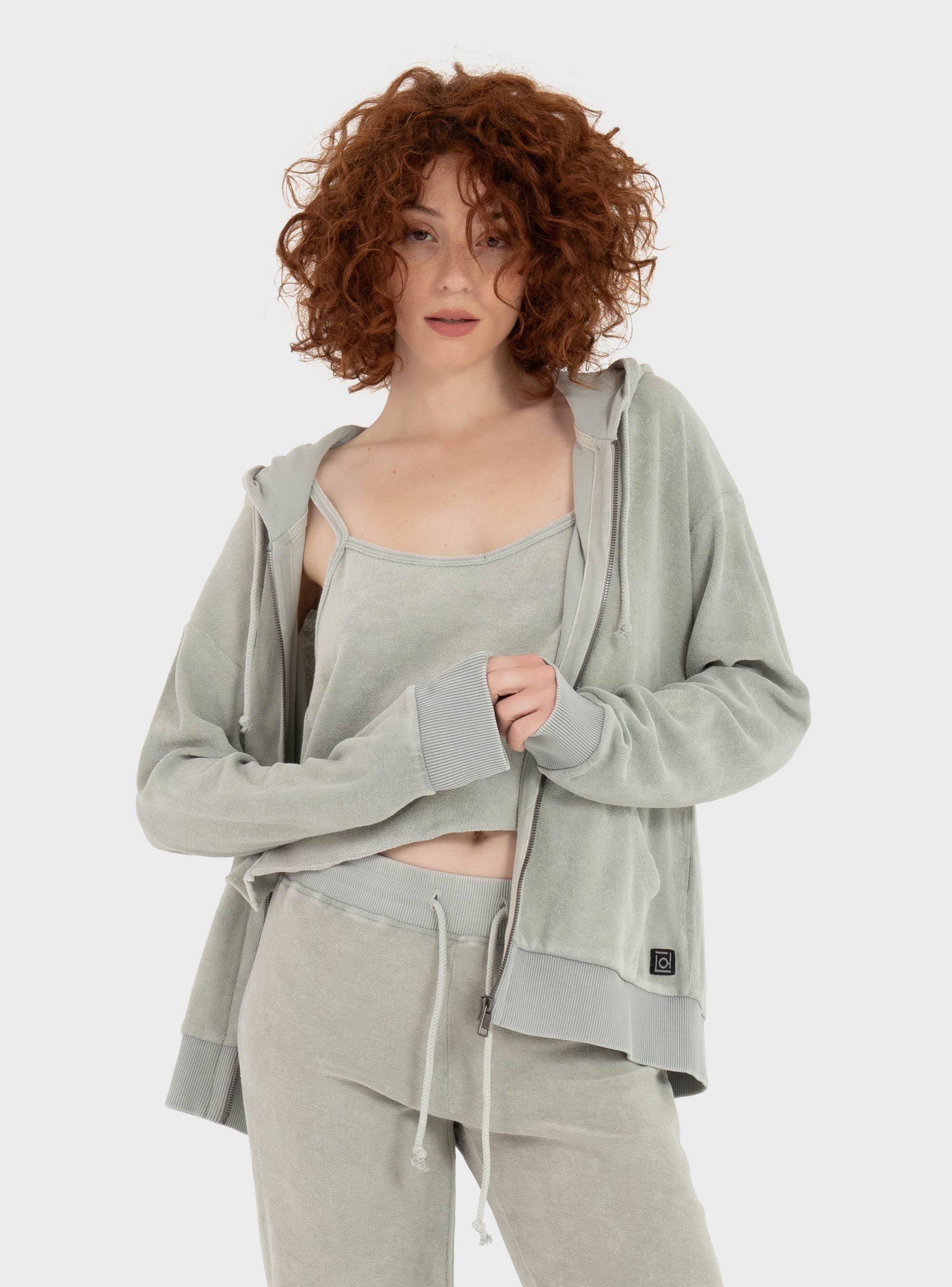 Dirty Laundry Terry Towel Fullzip - Beige