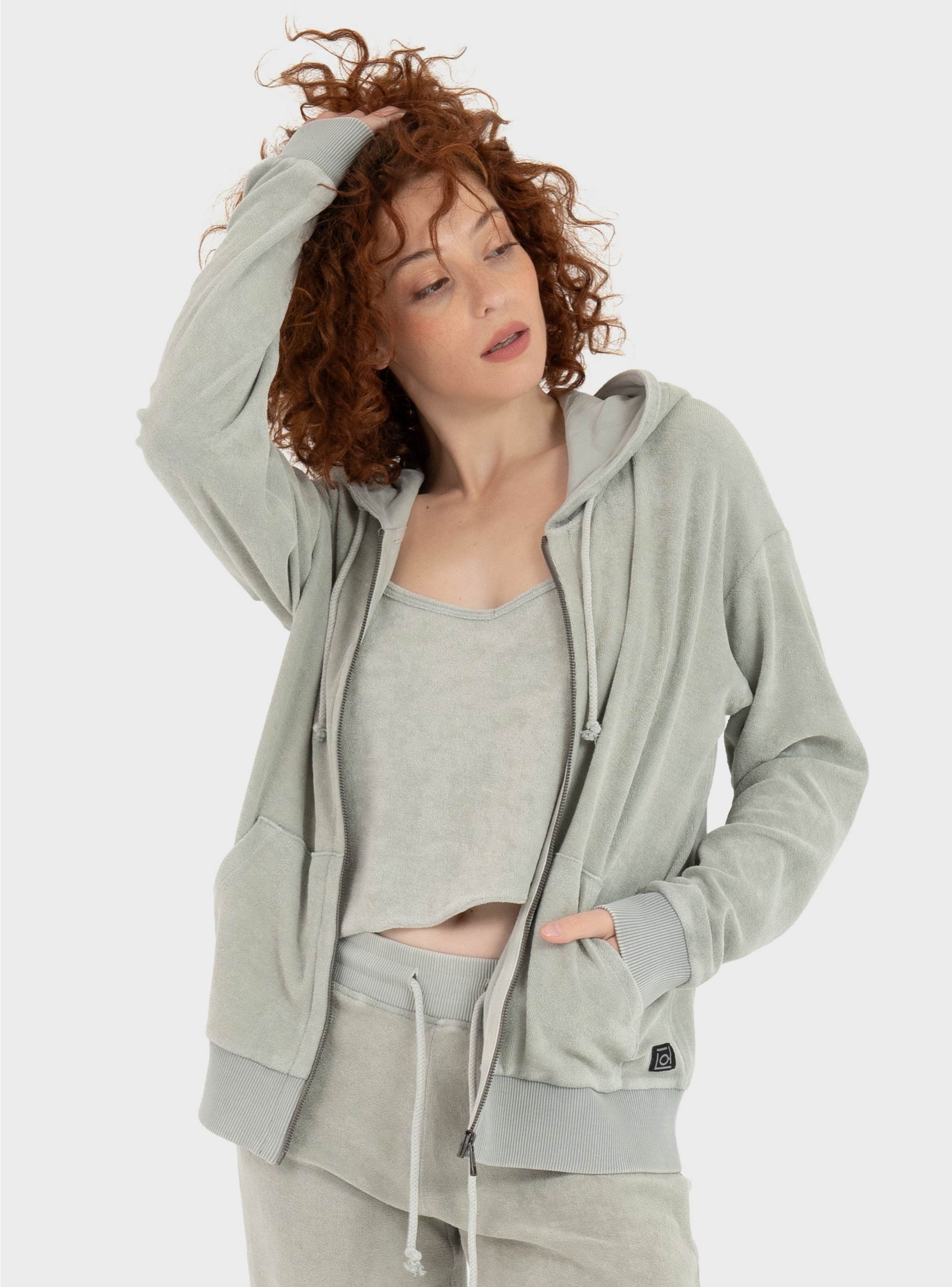 Dirty Laundry Terry Towel Fullzip - Beige