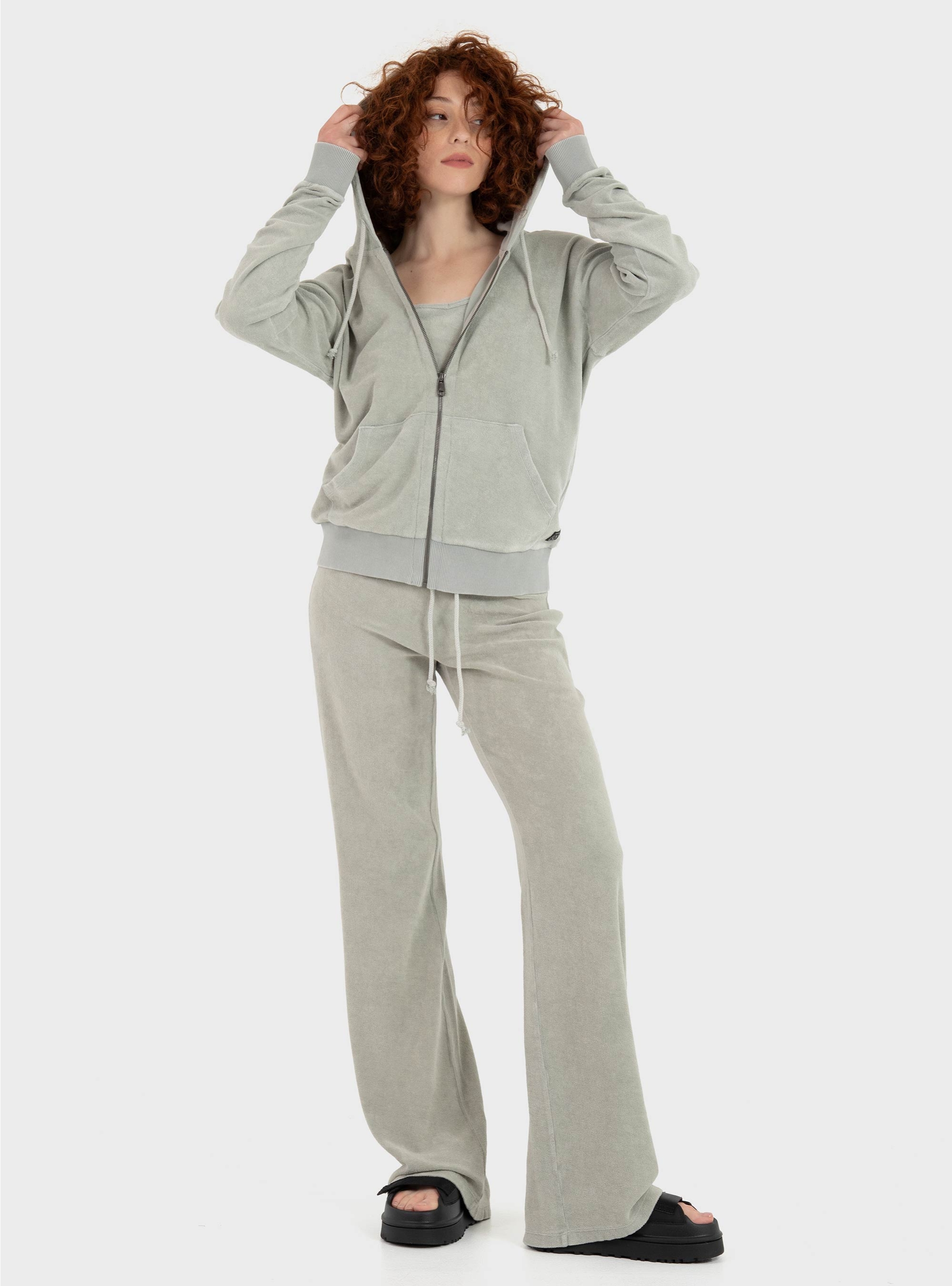 Dirty Laundry Terry Towel Fullzip - Beige