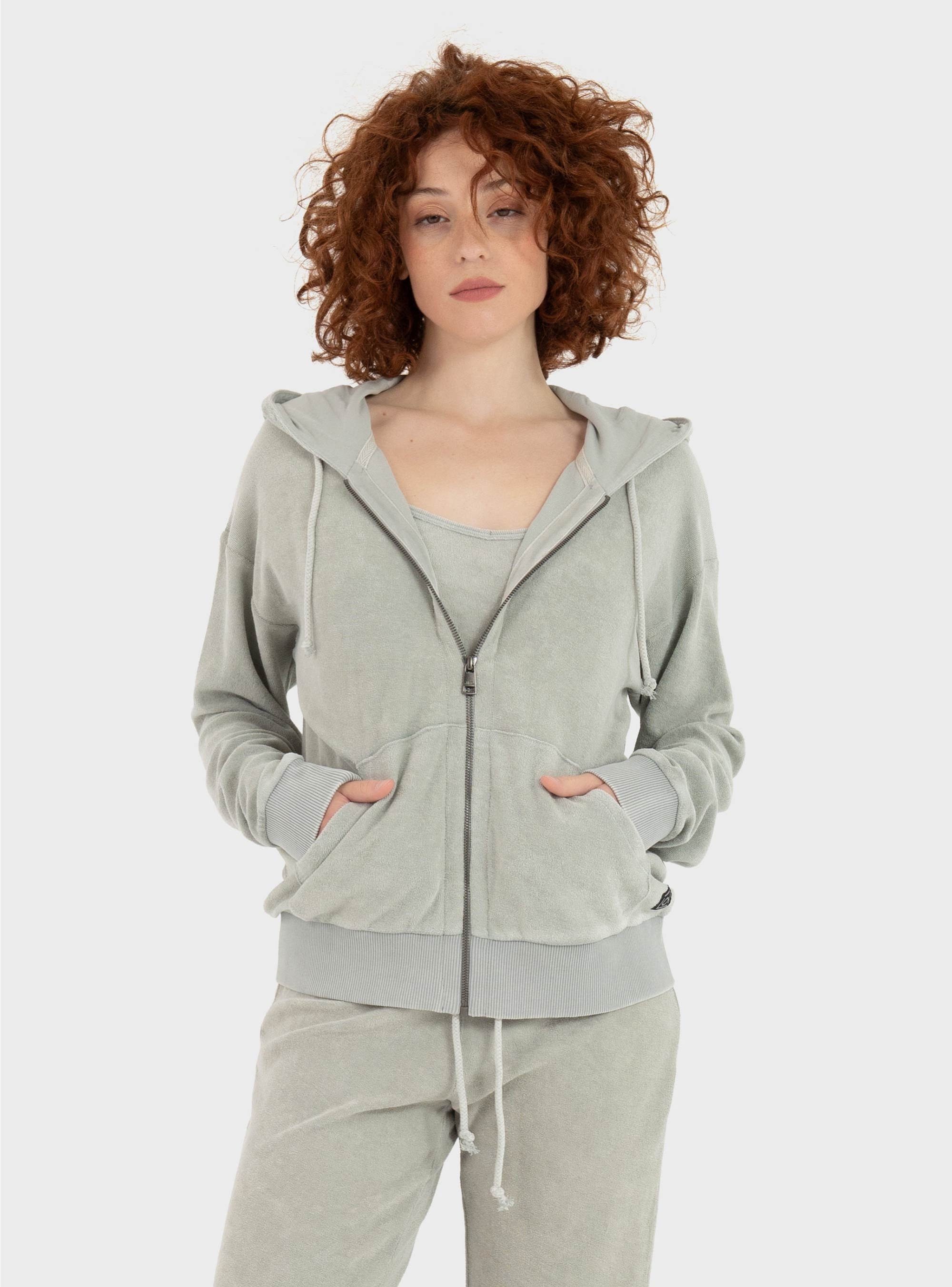 Dirty Laundry Terry Towel Fullzip - Beige