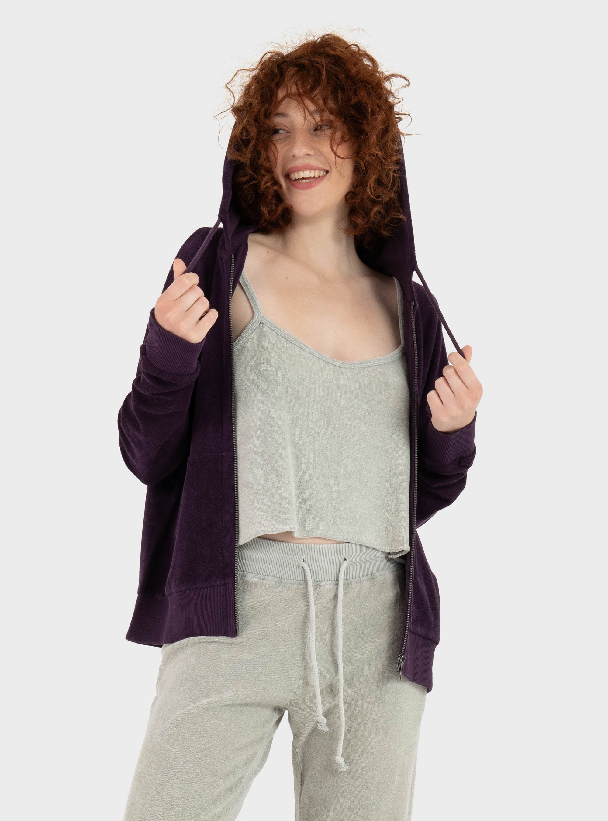 Dirty Laundry Terry Towel Fullzip - Purple