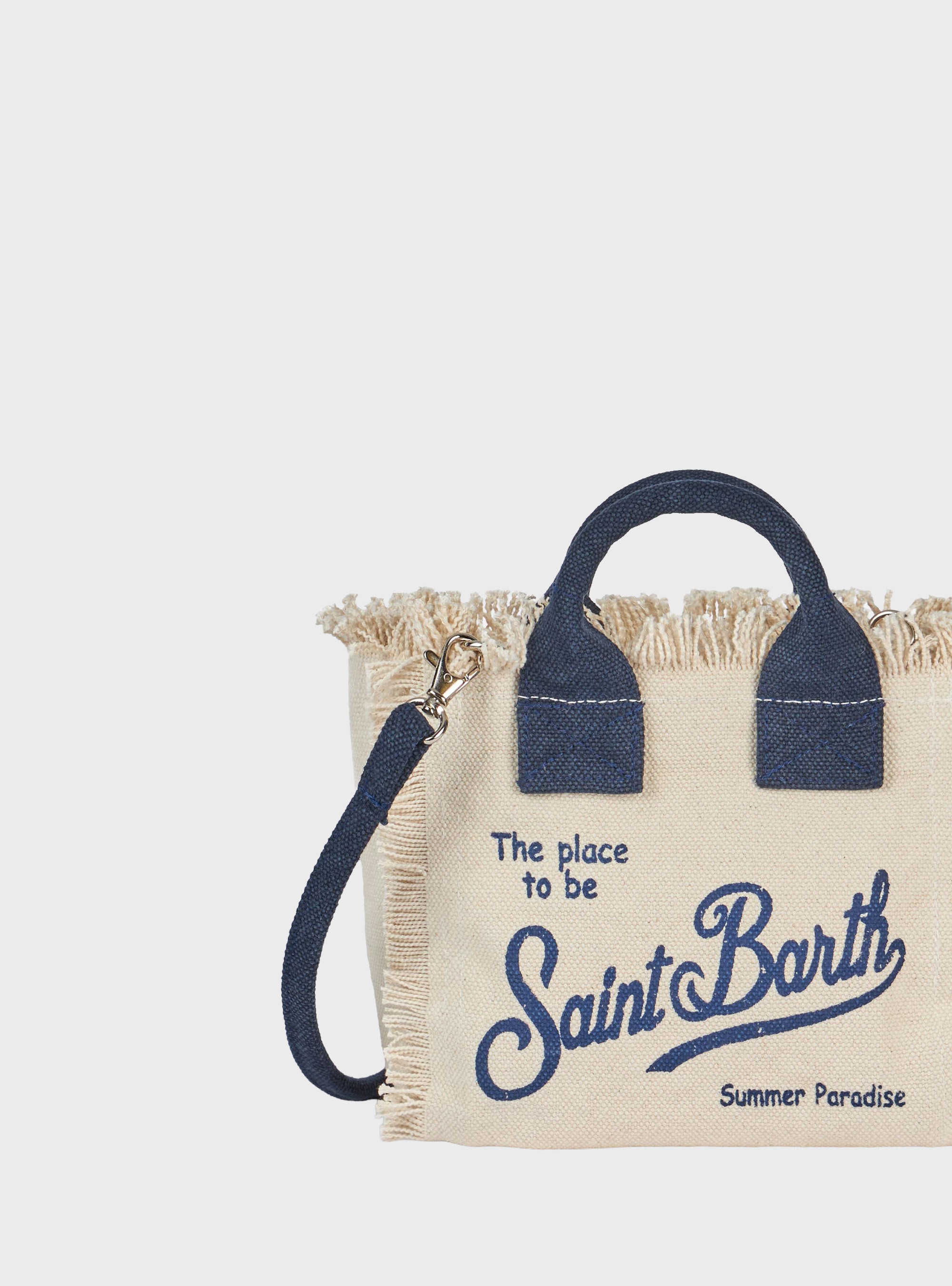 MC2 Saint Barth Canvas Mini Vanity Bag - White