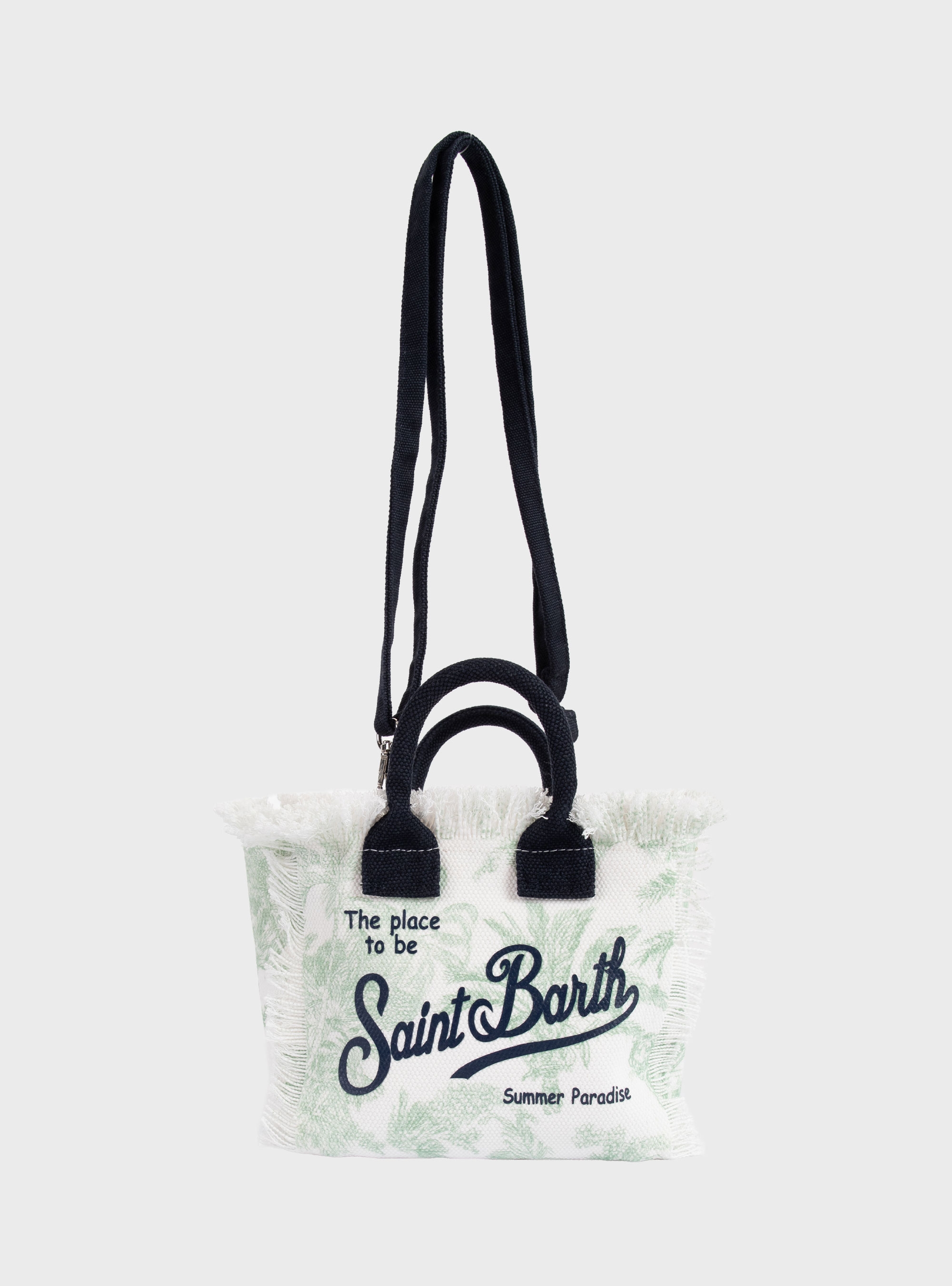 MC2 Saint Barth Canvas Mini Vanity Bag Jungle Oceania - Pale Green