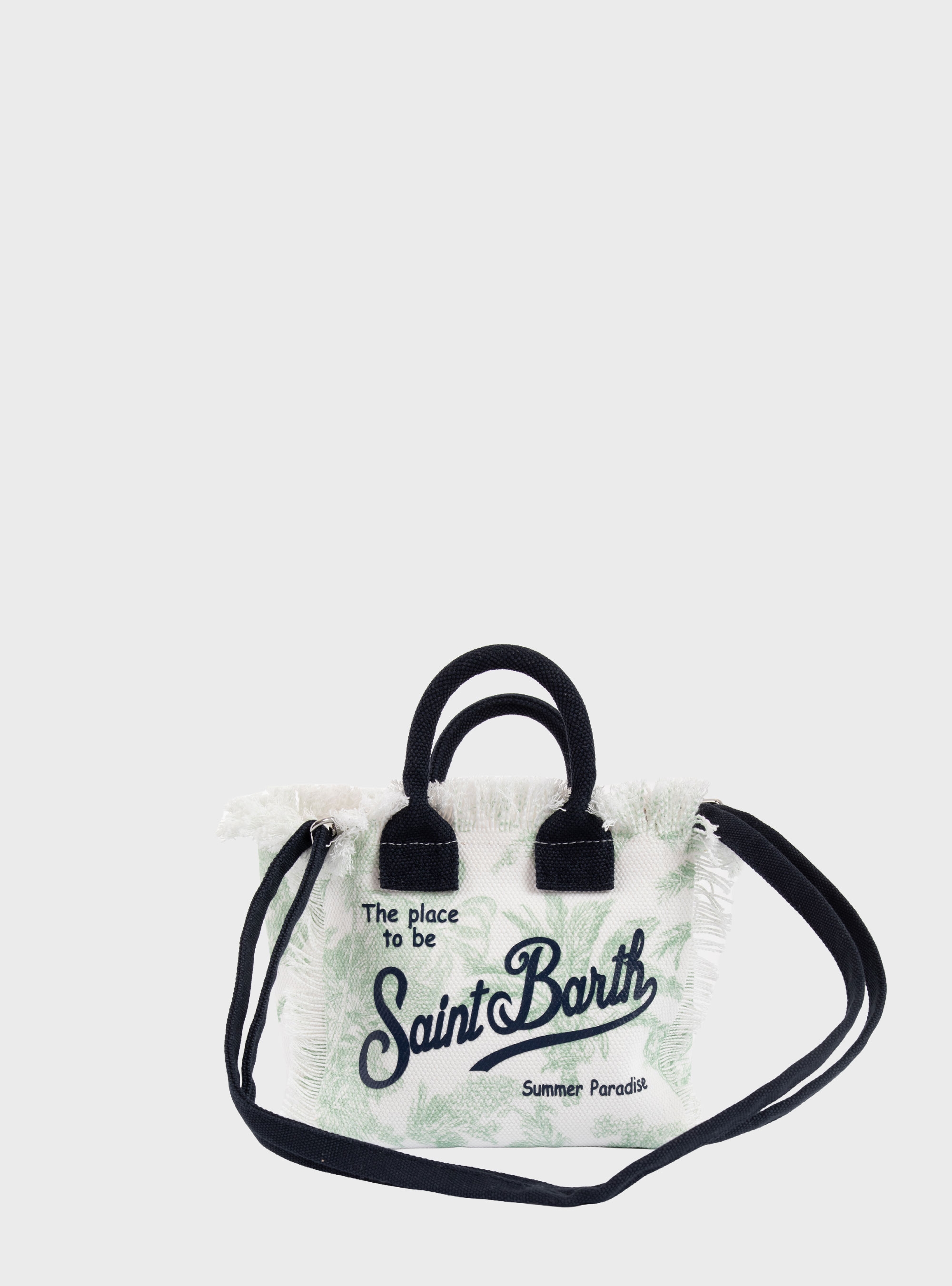 MC2 Saint Barth Canvas Mini Vanity Bag Jungle Oceania - Pale Green