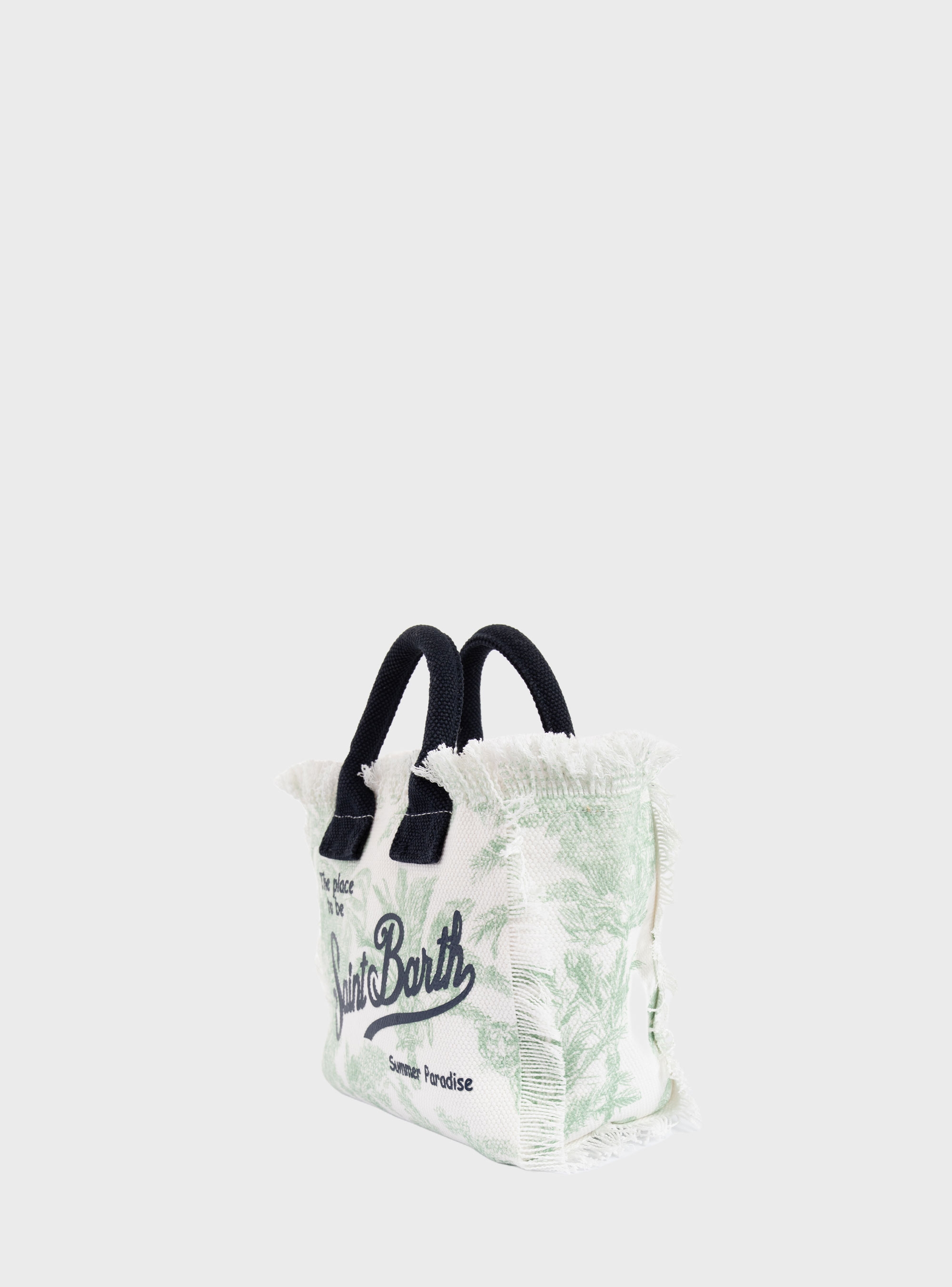 MC2 Saint Barth Canvas Mini Vanity Bag Jungle Oceania - Pale Green