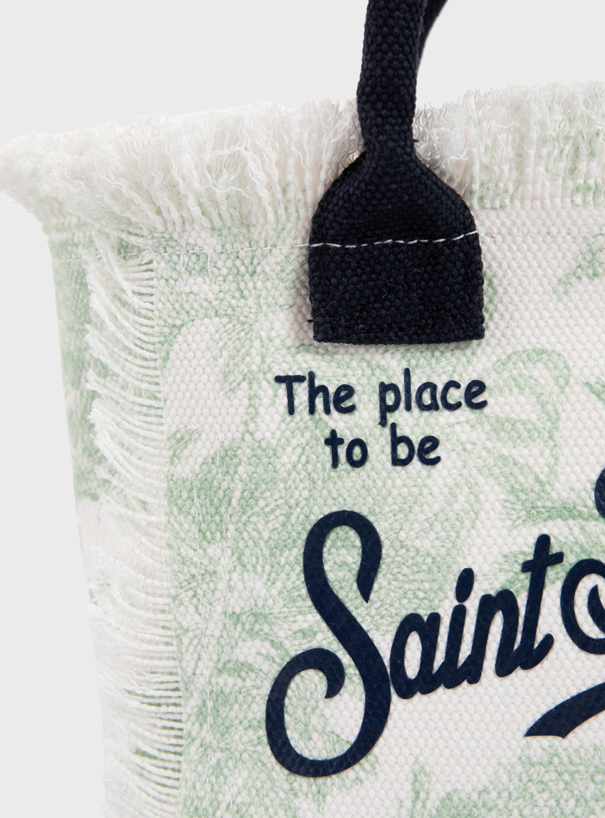 MC2 Saint Barth Canvas Mini Vanity Bag Jungle Oceania - Pale Green