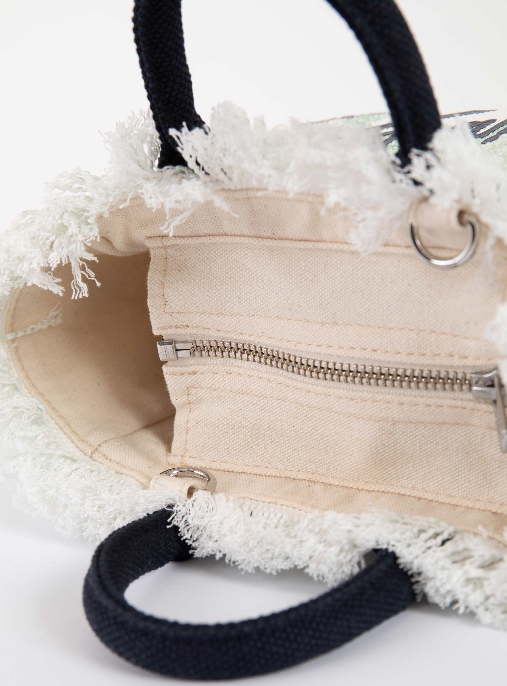 MC2 Saint Barth Canvas Mini Vanity Bag Jungle Oceania - Pale Green