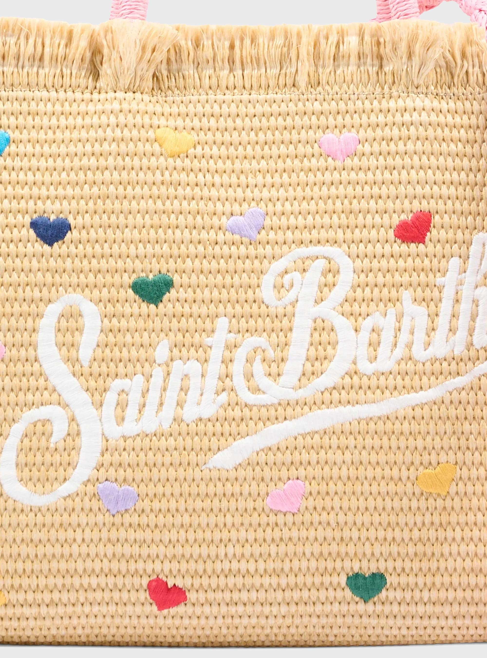 MC2 Saint Barth Canvas Mini Vanity Bag Hearts - Multi Colors