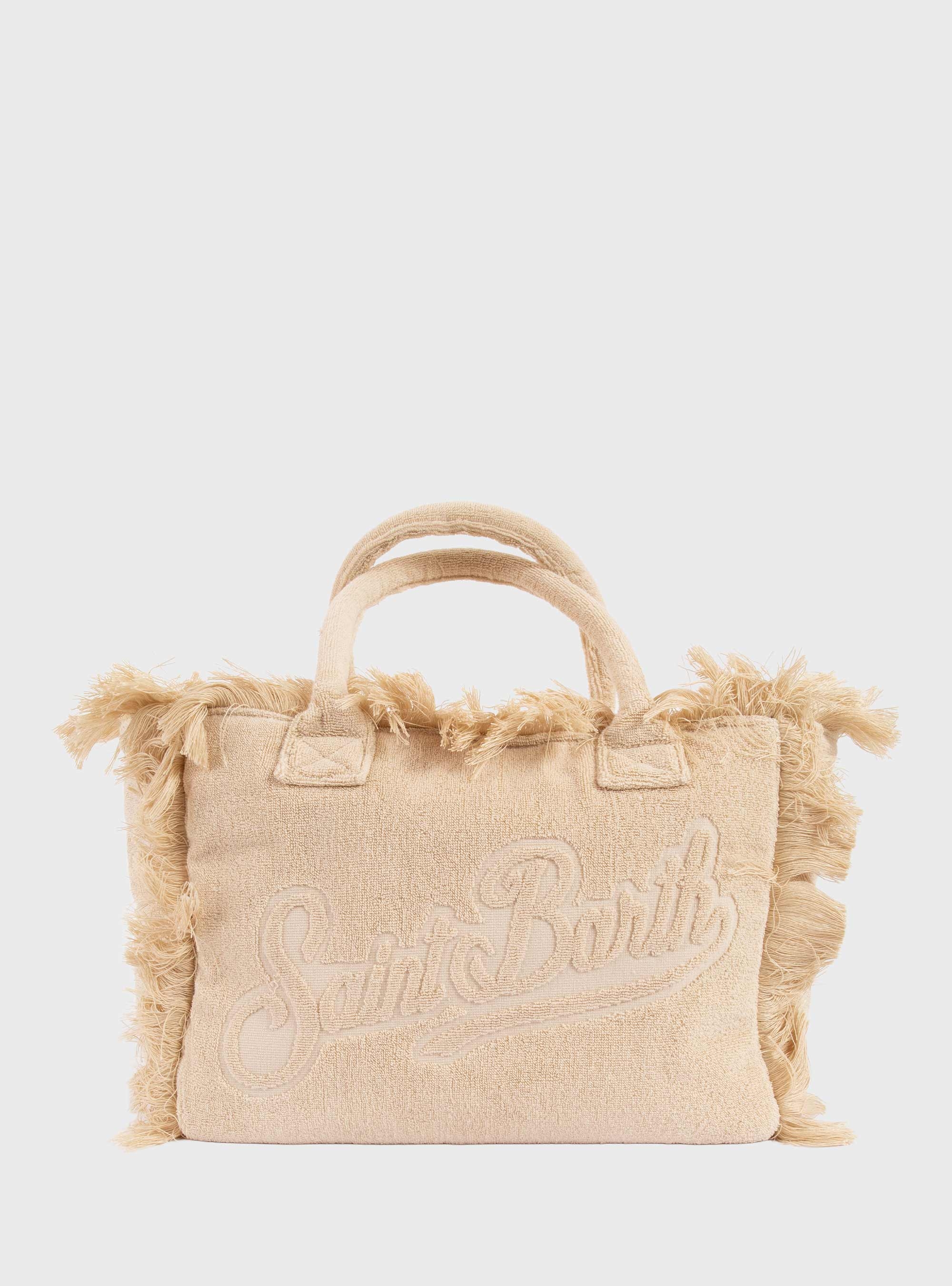 MC2 Saint Barth Vanity Terry tote bag with embossed logo - Beige