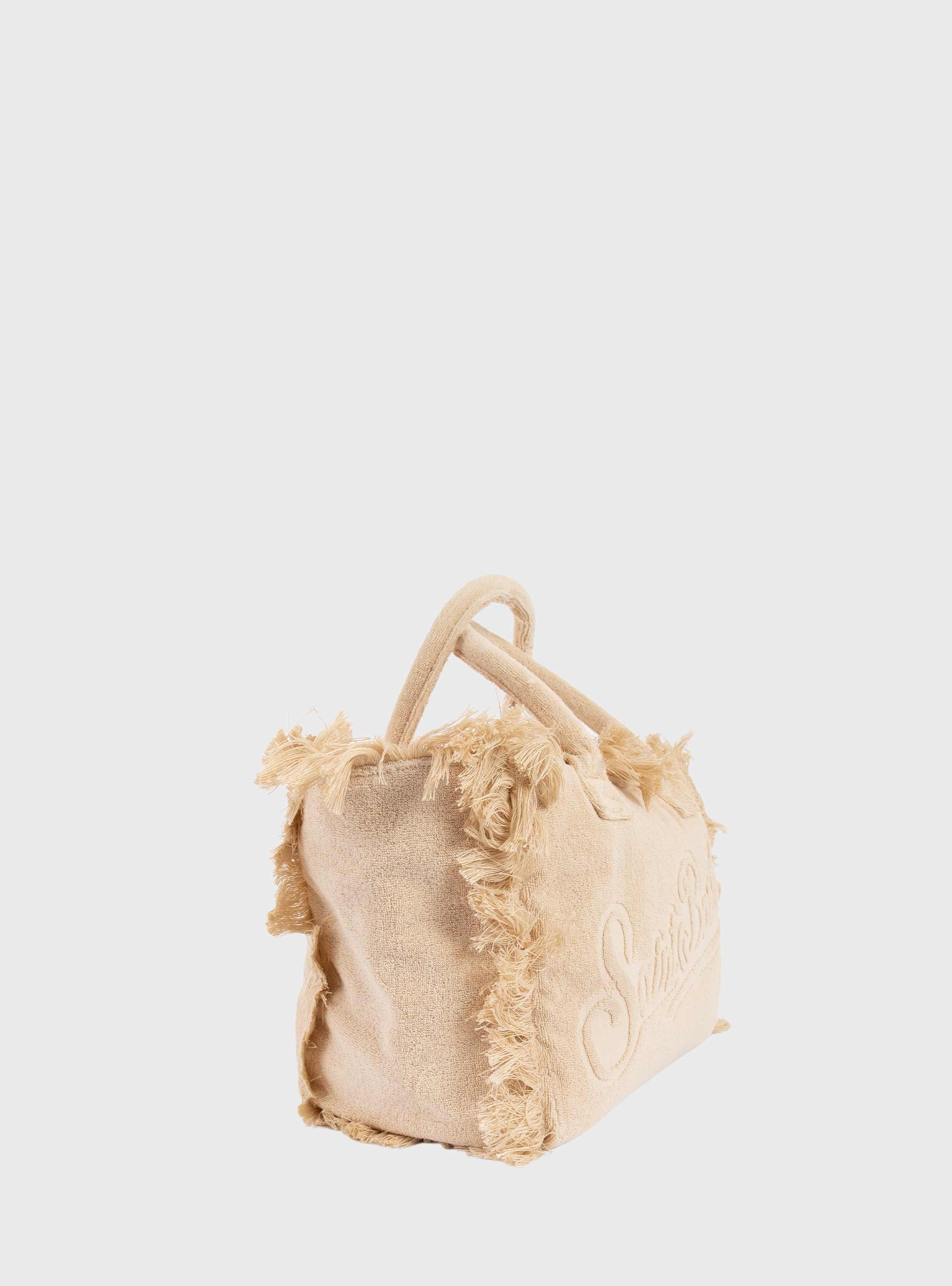 MC2 Saint Barth Vanity Terry tote bag with embossed logo - Beige