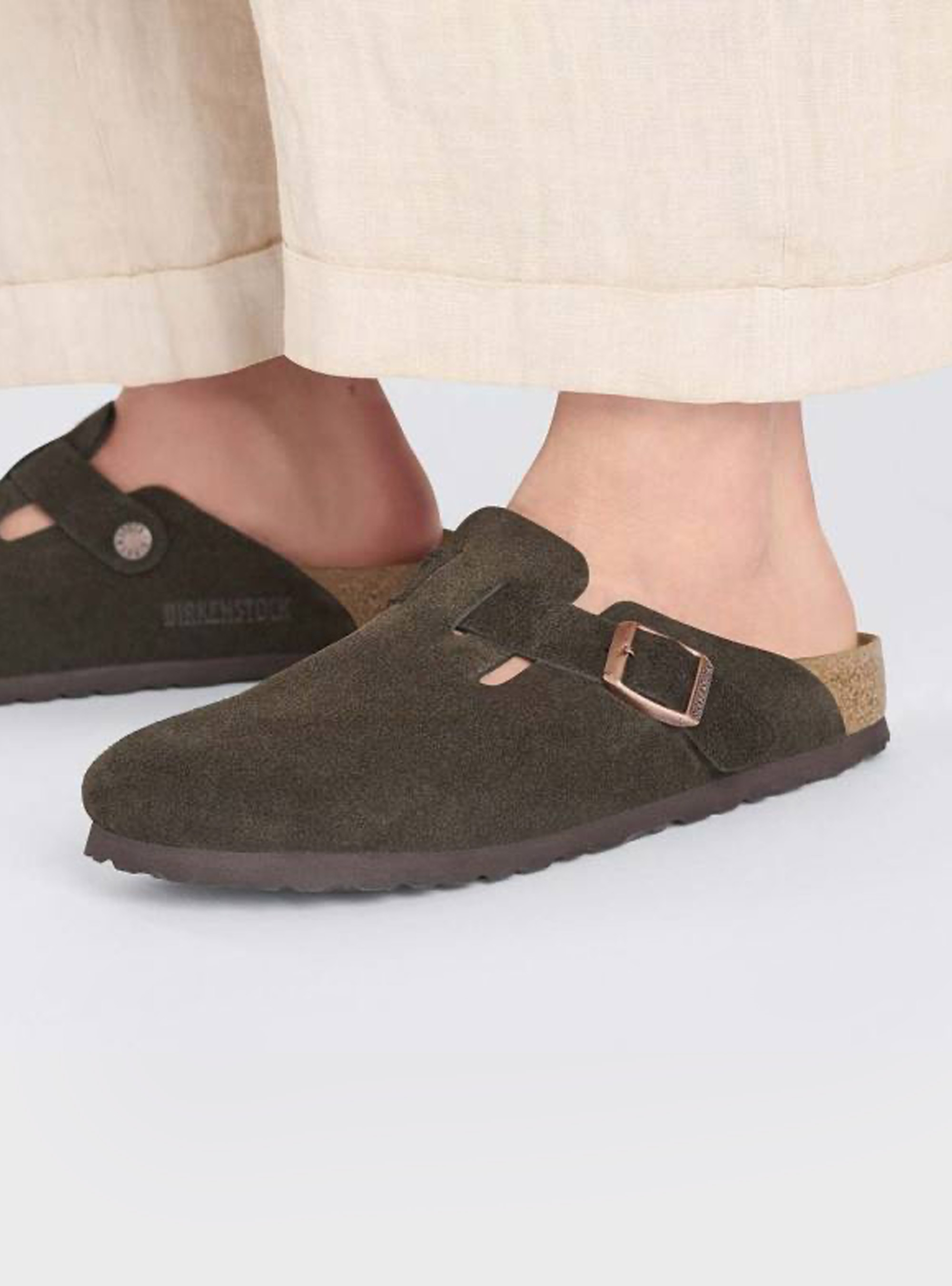 Birkenstock Boston Regular Fit Sandals - Brown