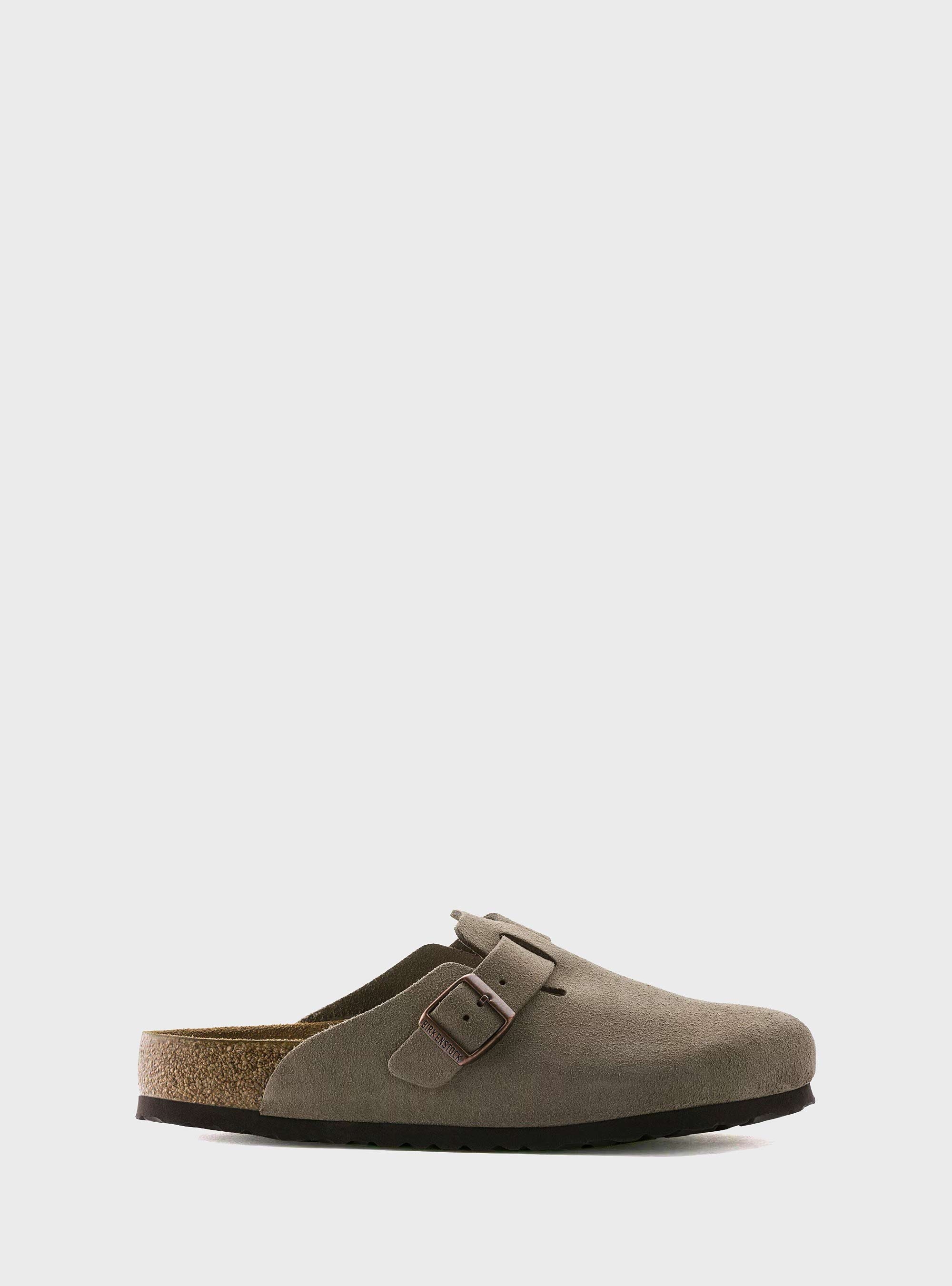 Birkenstock Boston Soft Footbed Regular Fit Sandals - Taupe