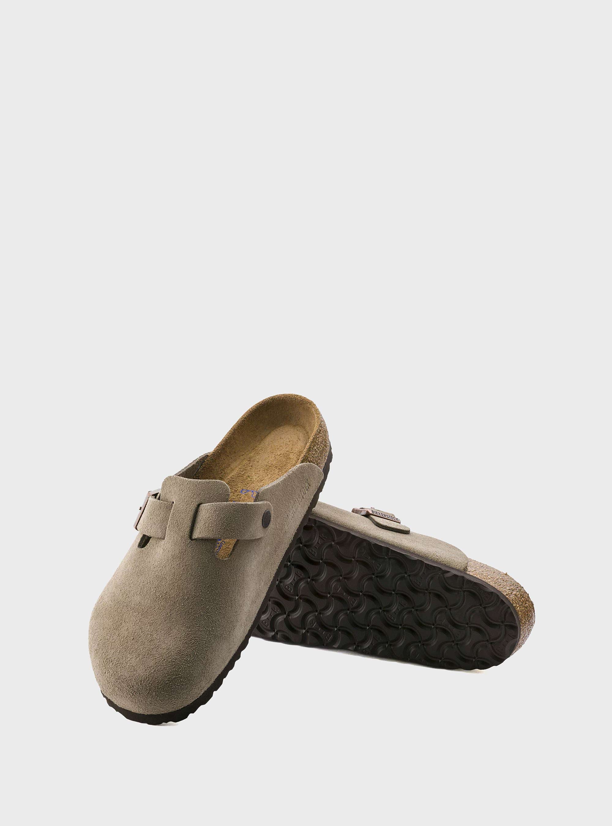 Birkenstock Boston Soft Footbed Regular Fit Sandals - Taupe