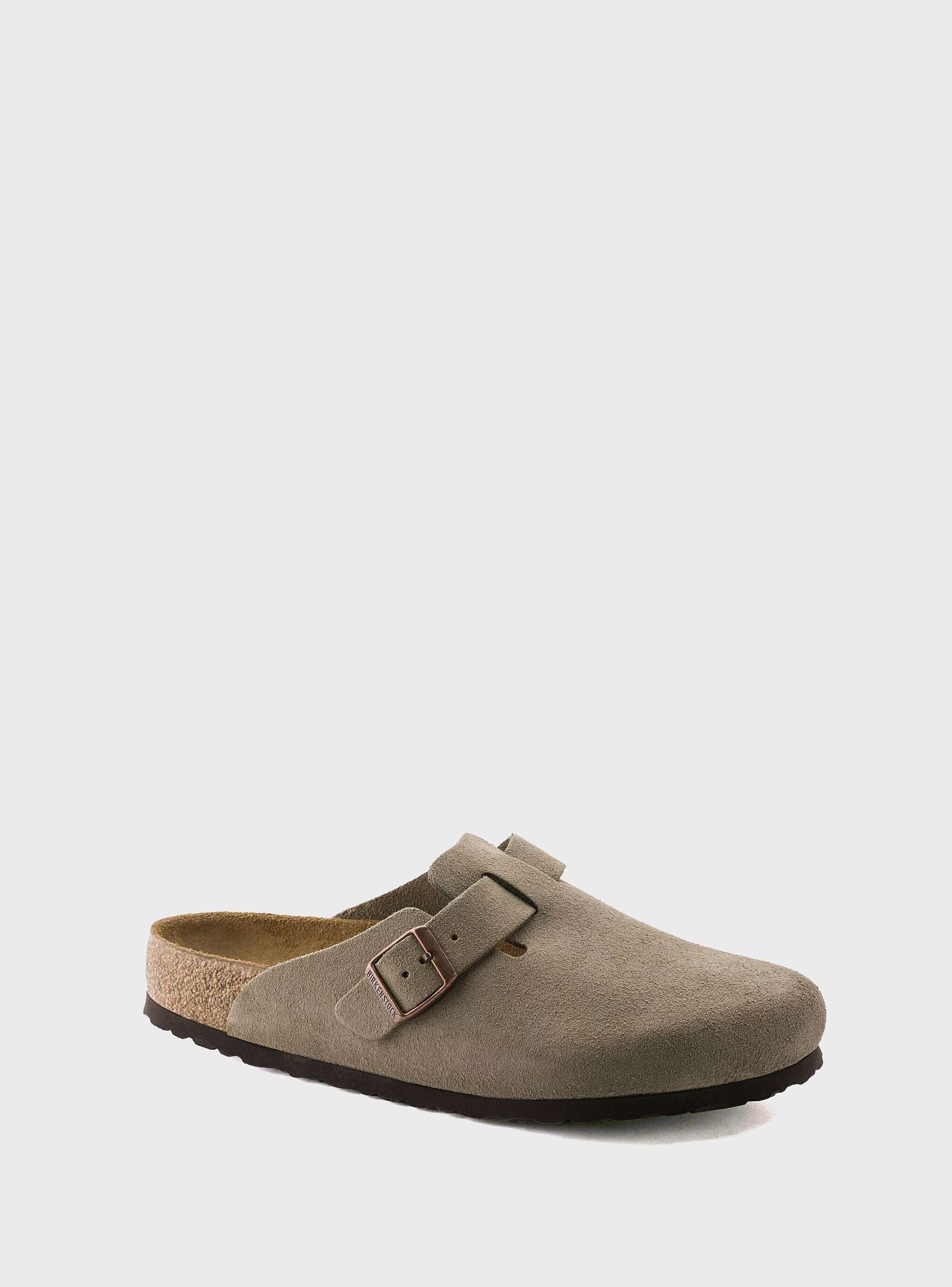 Birkenstock Boston Soft Footbed Regular Fit Sandals - Taupe