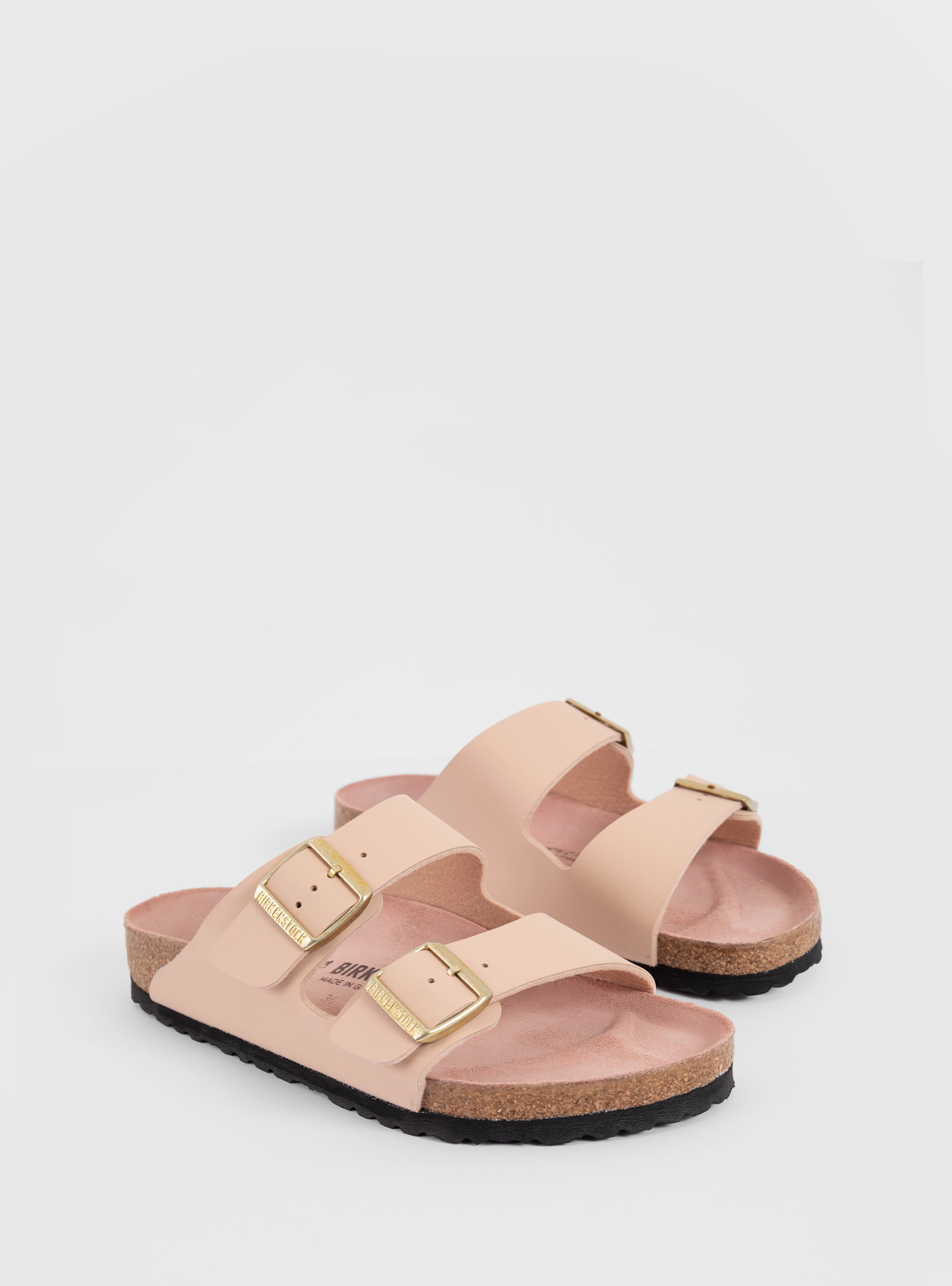 Birkenstock Arizona Birko-Flor Regular Fit Sandals - Pale Pink