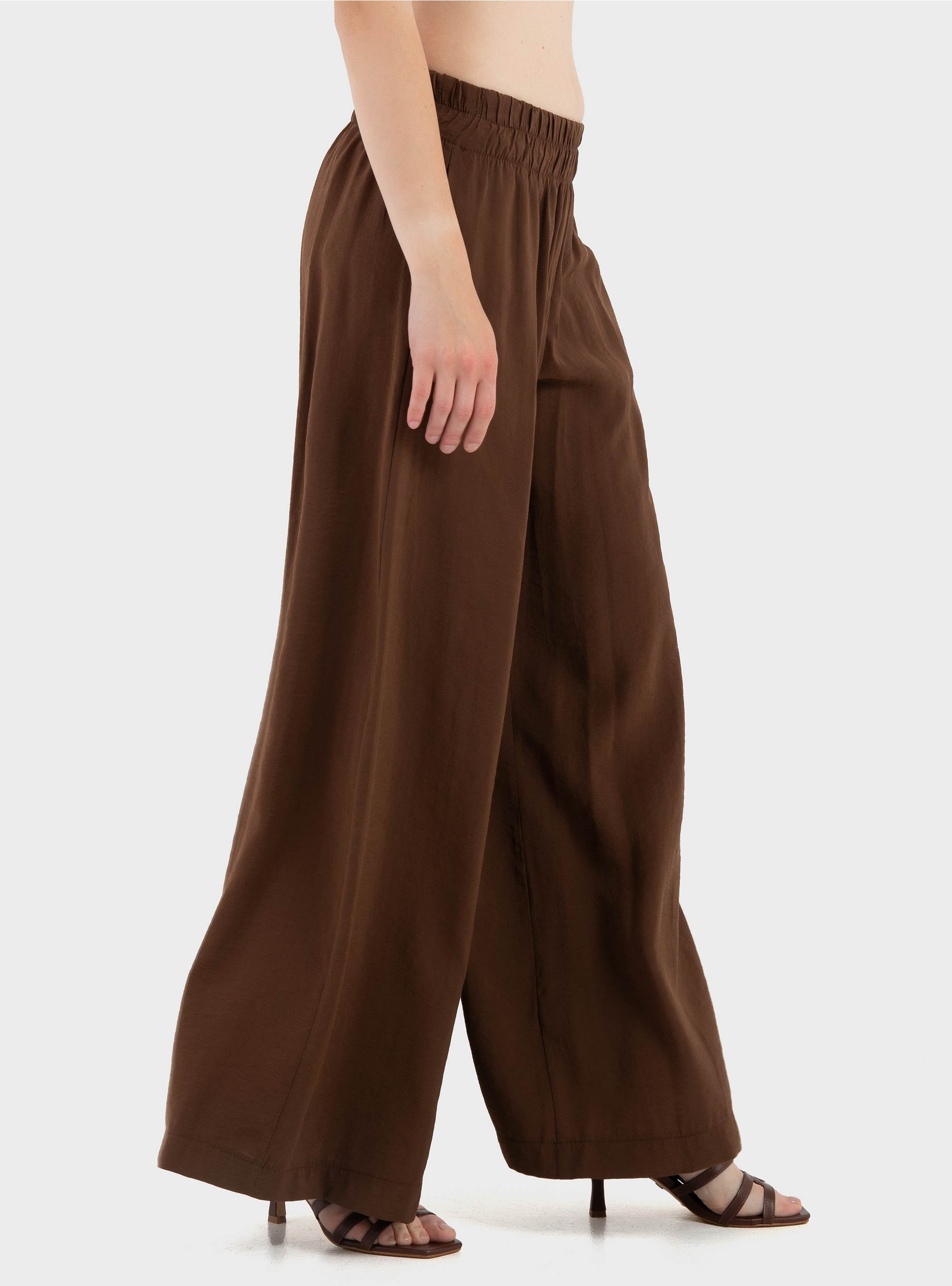 Souvenir Wide Leg Trousers - Brown