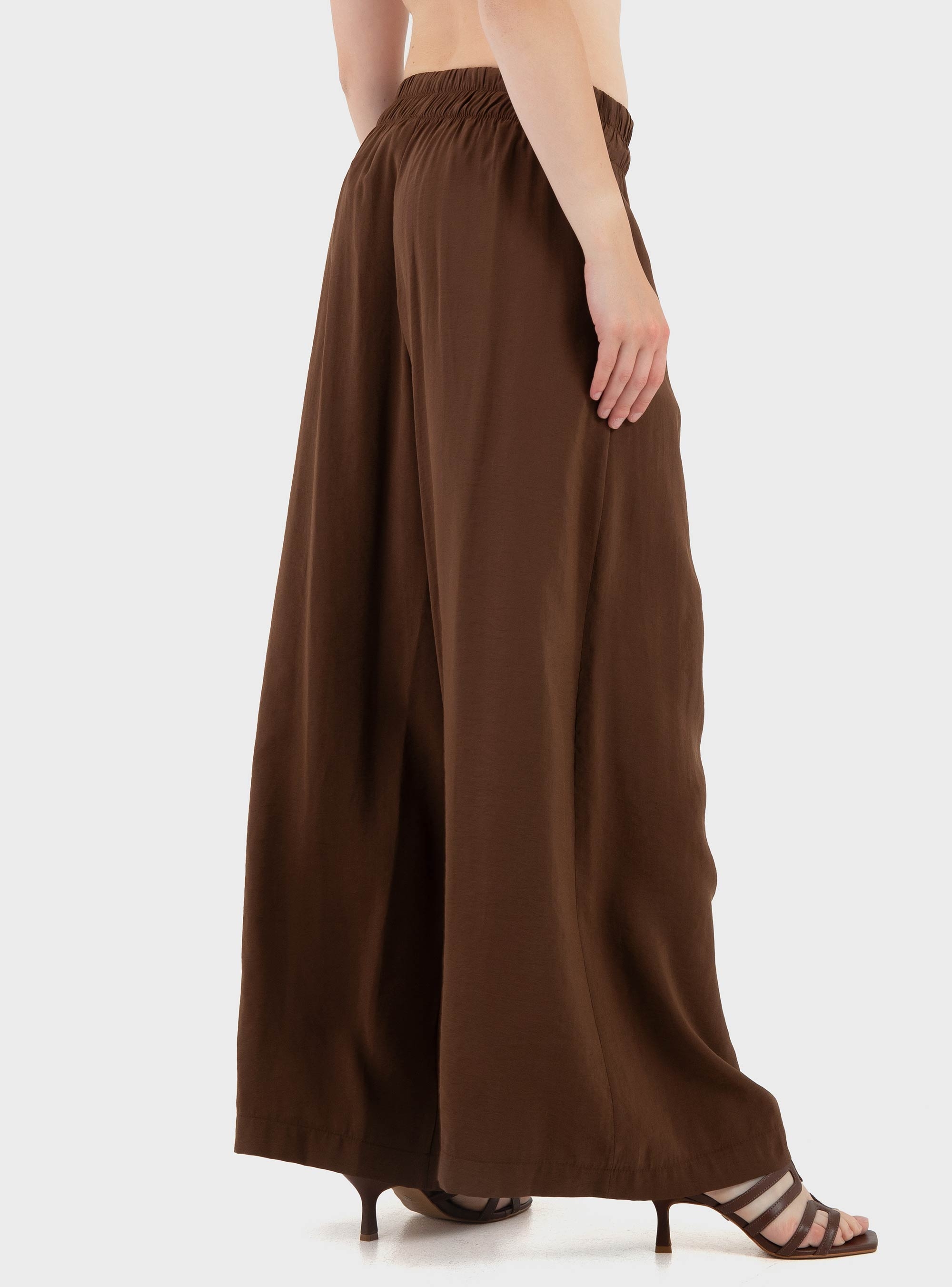 Souvenir Wide Leg Trousers - Brown