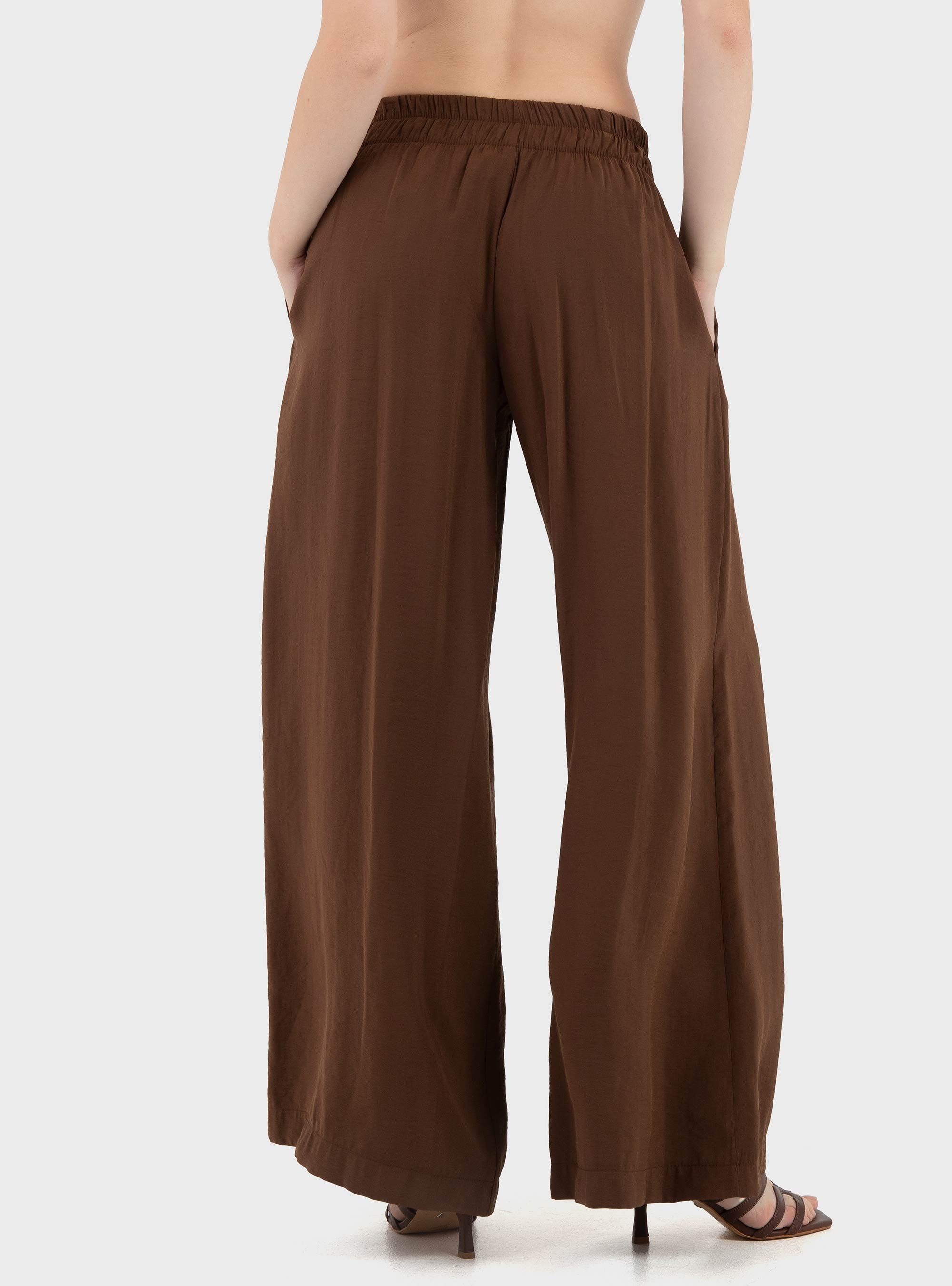 Souvenir Wide Leg Trousers - Brown