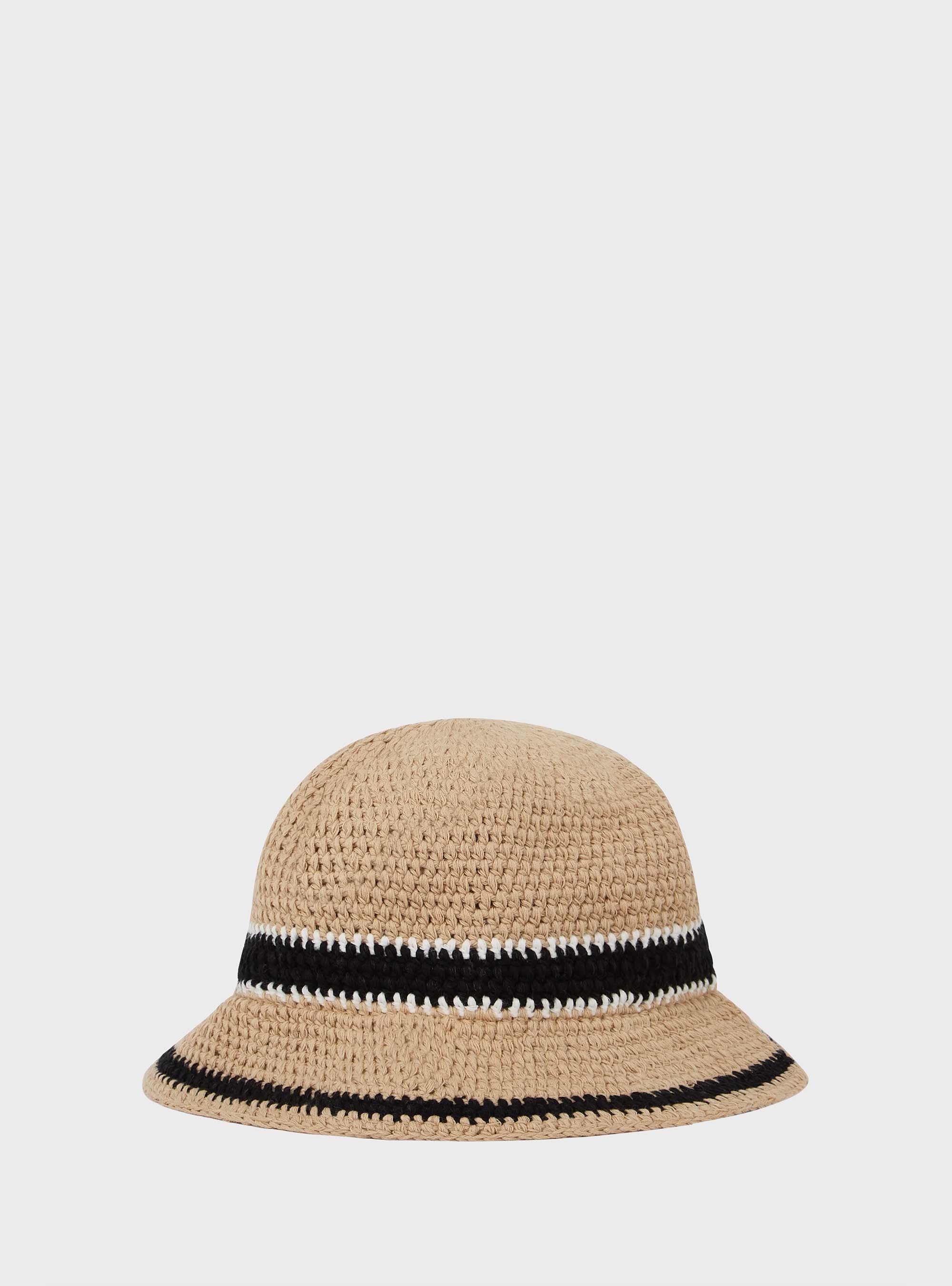 Karl Lagerfeld K/Signature Crochet Cloche - Beige