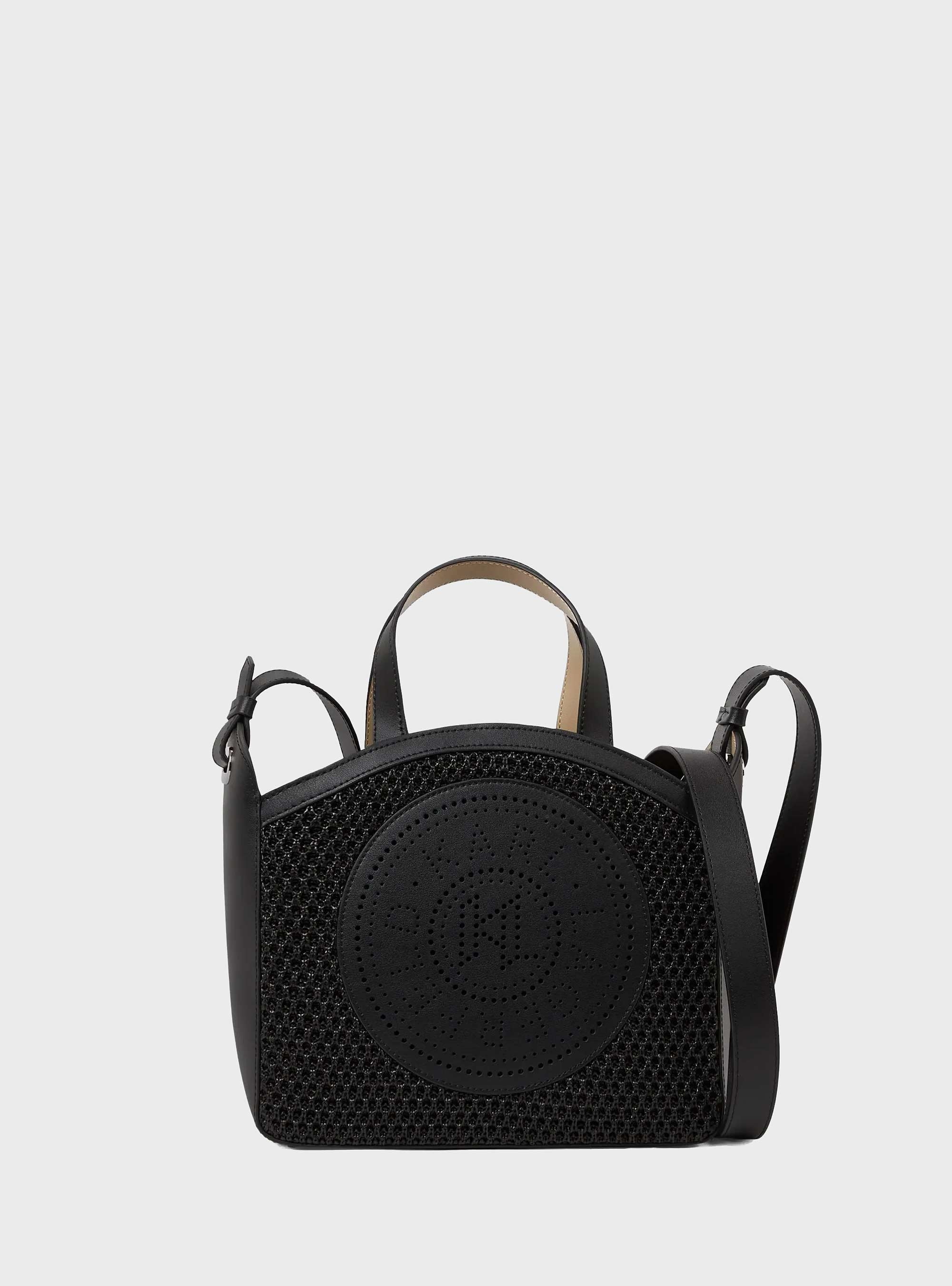 Karl Lagerfeld K/Circle Small Mesh Tote Bag - Black