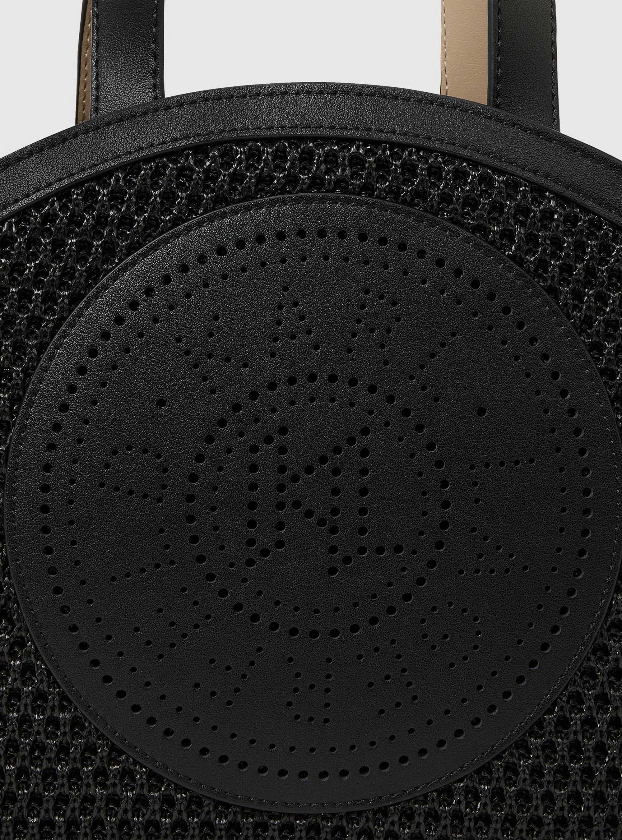 Karl Lagerfeld K/Circle Small Mesh Tote Bag - Black