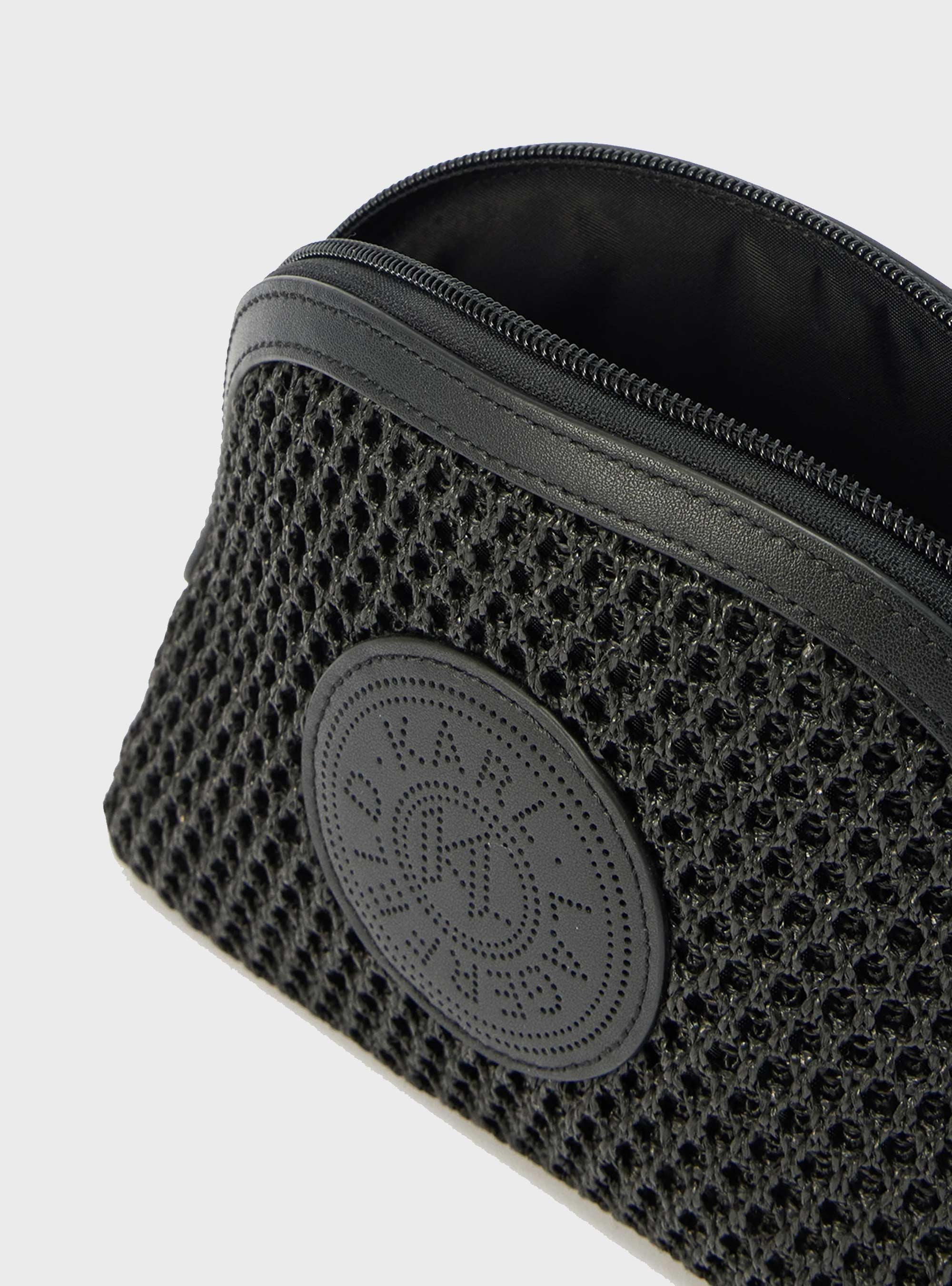Karl Lagerfeld K/Circle Vanity Case Raff Mesh - Black