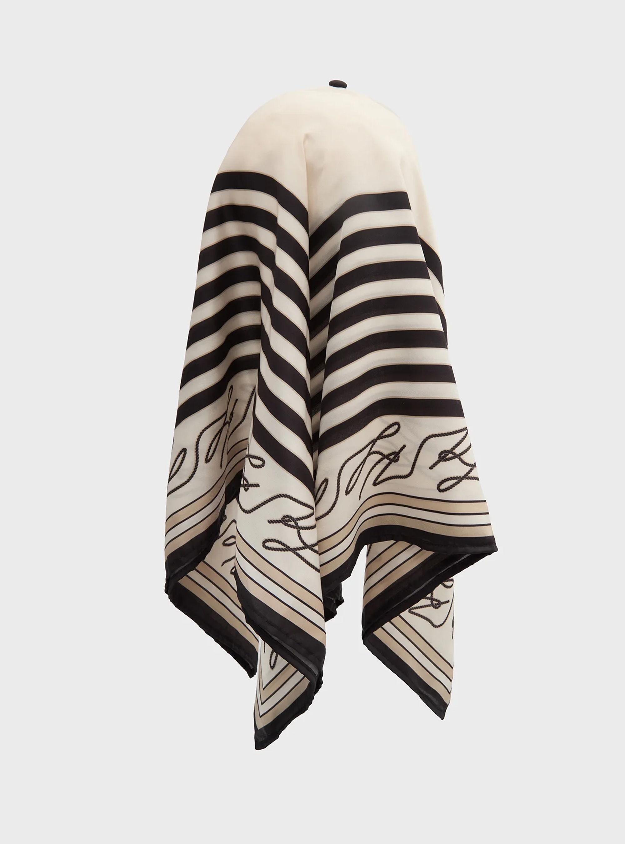 Karl Lagerfeld K/Autograph Scarf Cap - Black