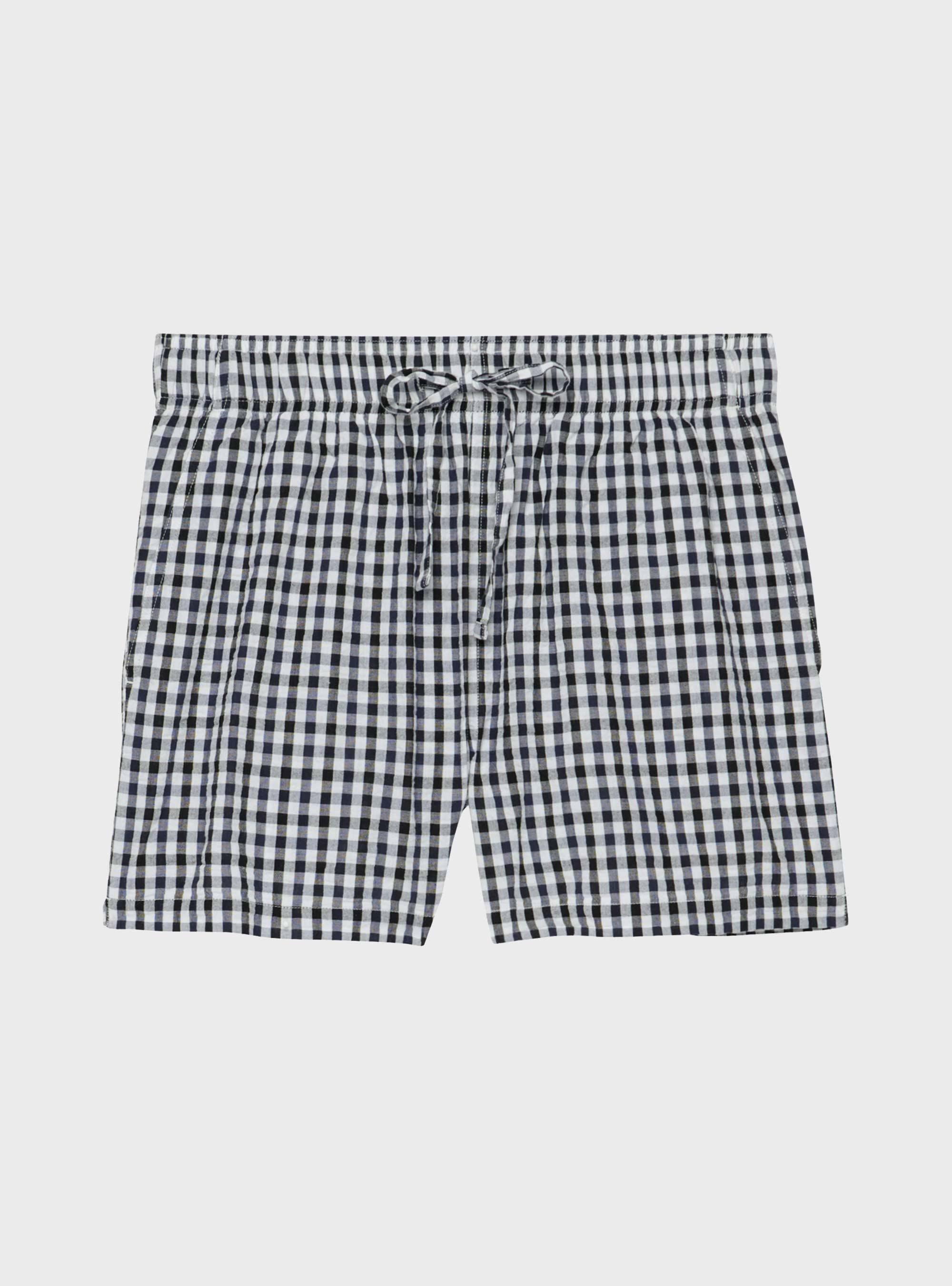Superdry Organic Cotton Stripe Elasticated Shorts - Navy